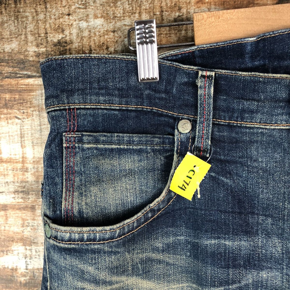 Japanese Brand DL Edwin Blue Trip Denim Pants #C174 Size US 34 / EU 50 - 7 Thumbnail