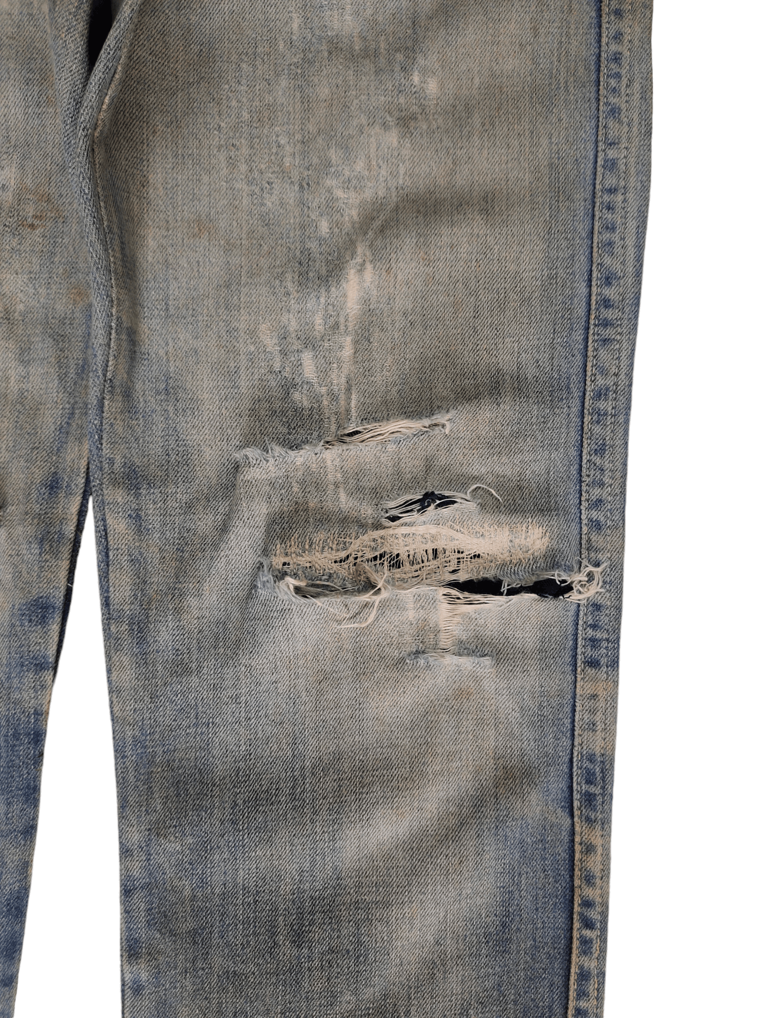 Beams Plus Beams Distress Faded Denim Jeans Undercover Style Y2k Size US 31 - 7 Thumbnail