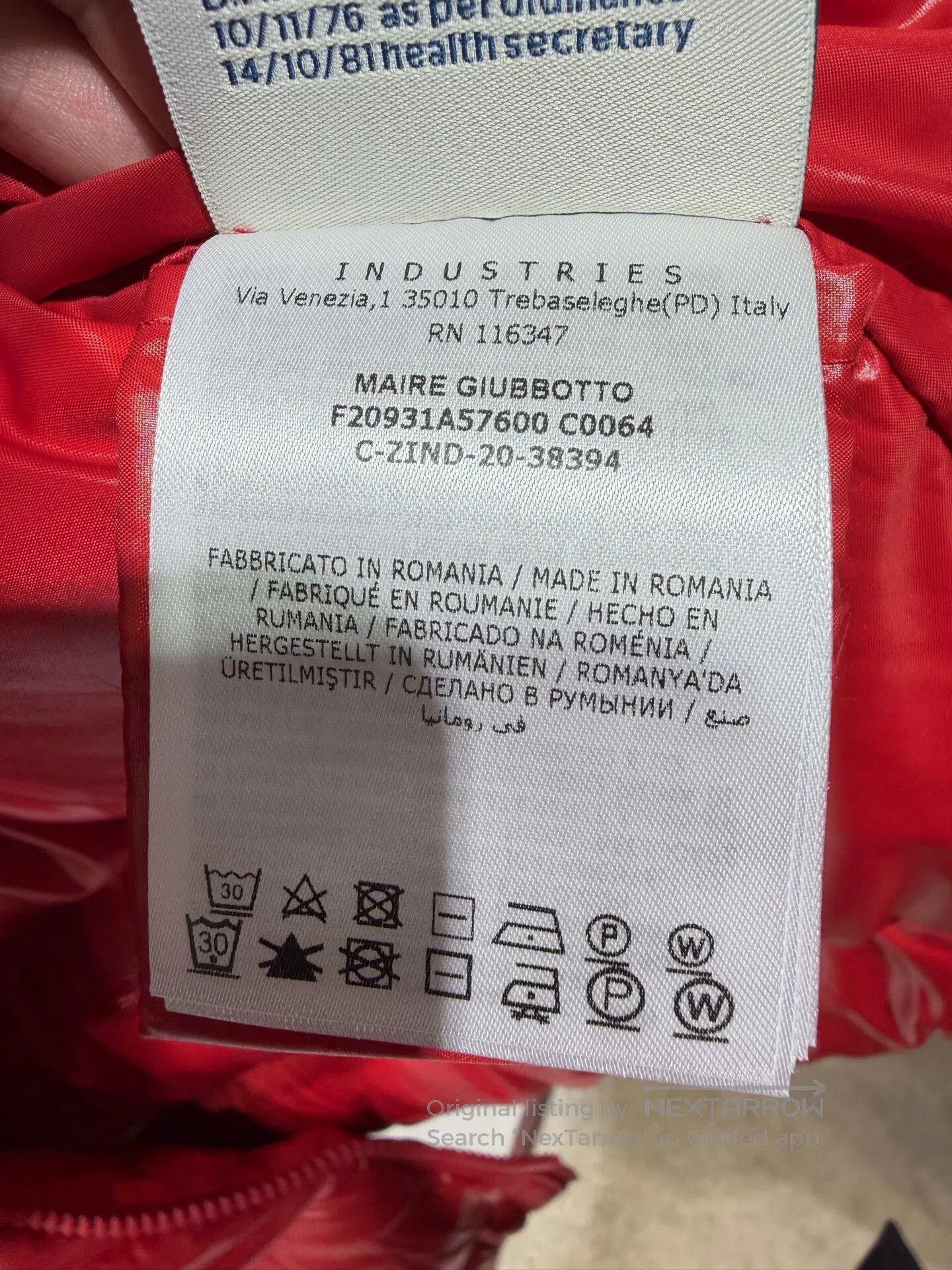 Moncler Moncler Red Hooded Puffer Jacket. Size L / US 10 / IT 46 - 8 Thumbnail