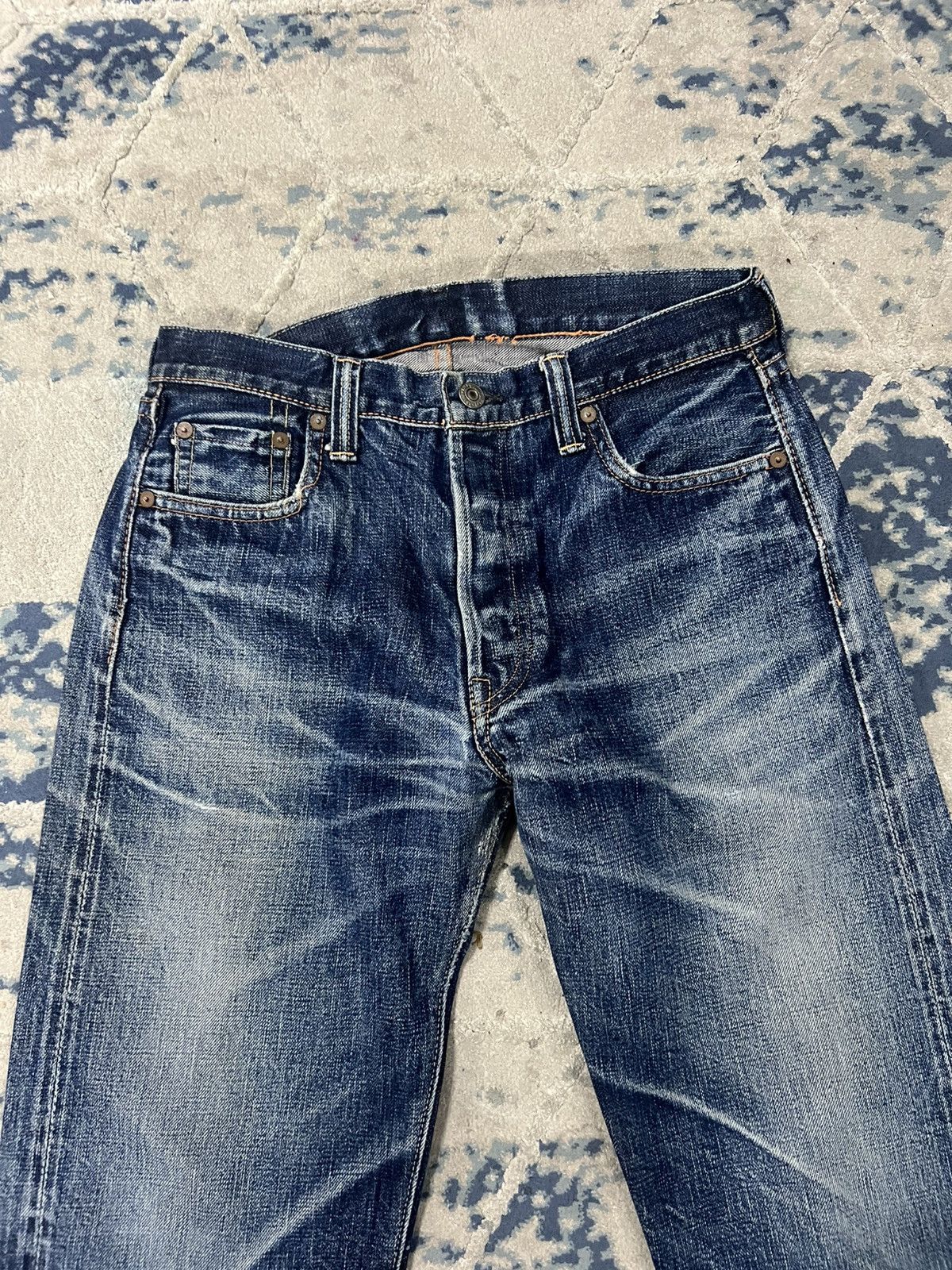Full Count & Co. Vintage Full Count & Co Selvedge Full Print Denim Size US 30 / EU 46 - 3 Thumbnail