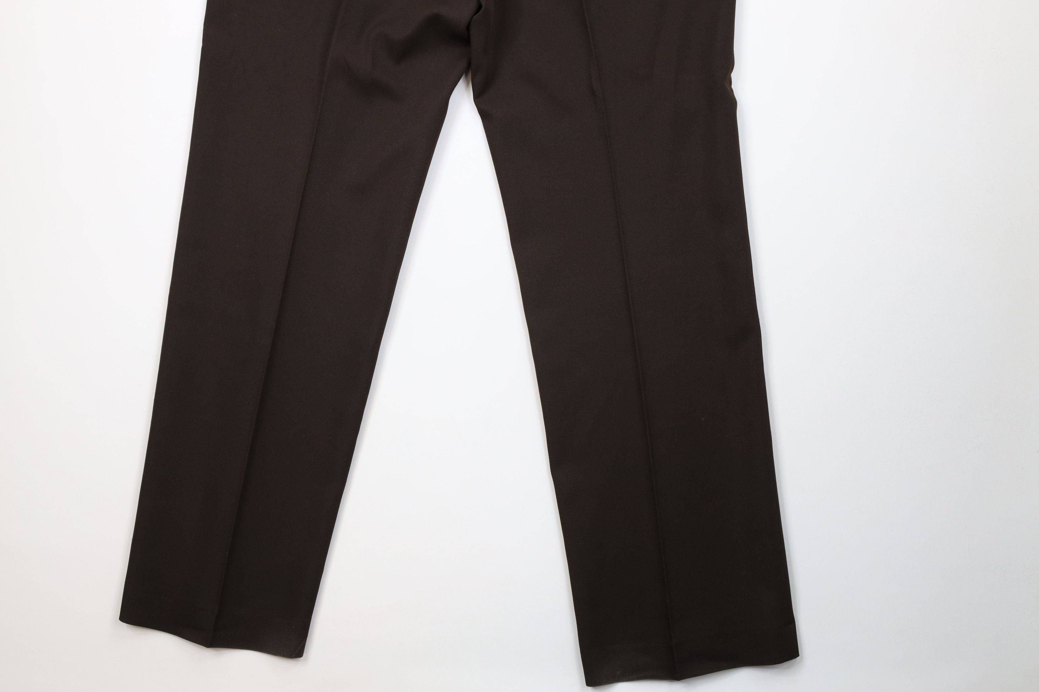 Vintage Vintage 70s Streetwear Flared Wide Leg Chino Pants Brown USA Size US 42 / EU 58 - 13 Thumbnail