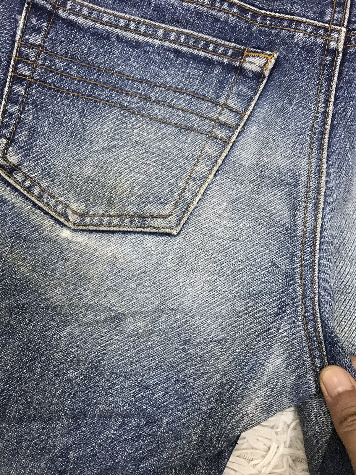 Designer 🔥Flare🔥 Vintage Alcali Distressed Denim Jeans Size US 29 - 15 Thumbnail