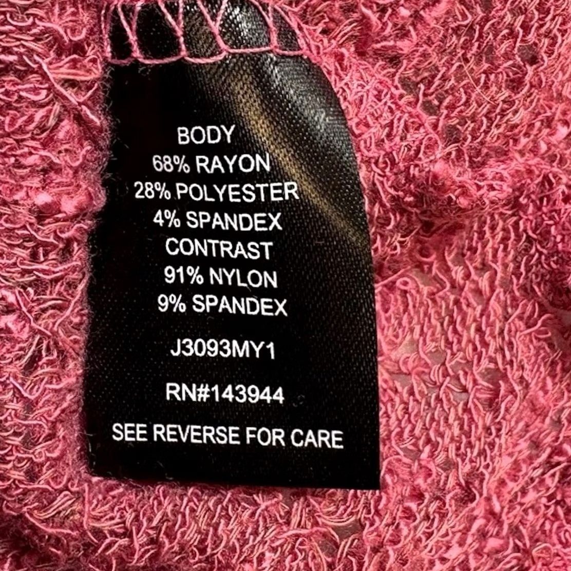 Vintage Gypsies & Moondust Pink Knit Long Sleeve Sweater - Size L Size L / US 10 / IT 46 - 6 Thumbnail