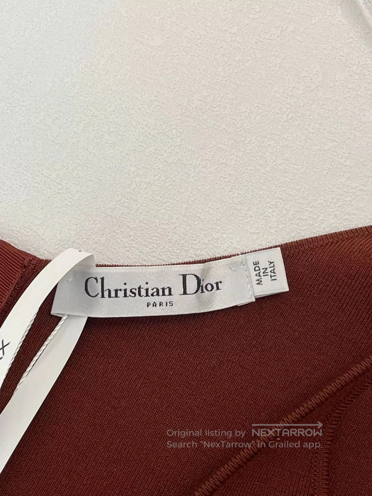 Dior dior knitted sleeveless top in red. Size US S / EU 44-46 / 1 - 3 Thumbnail