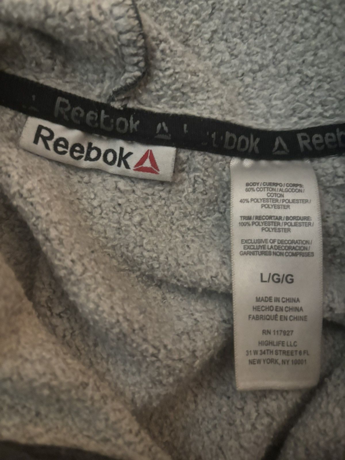 Reebok Reebok Men's Fleece Size US L / EU 52-54 / 3 - 3 Thumbnail
