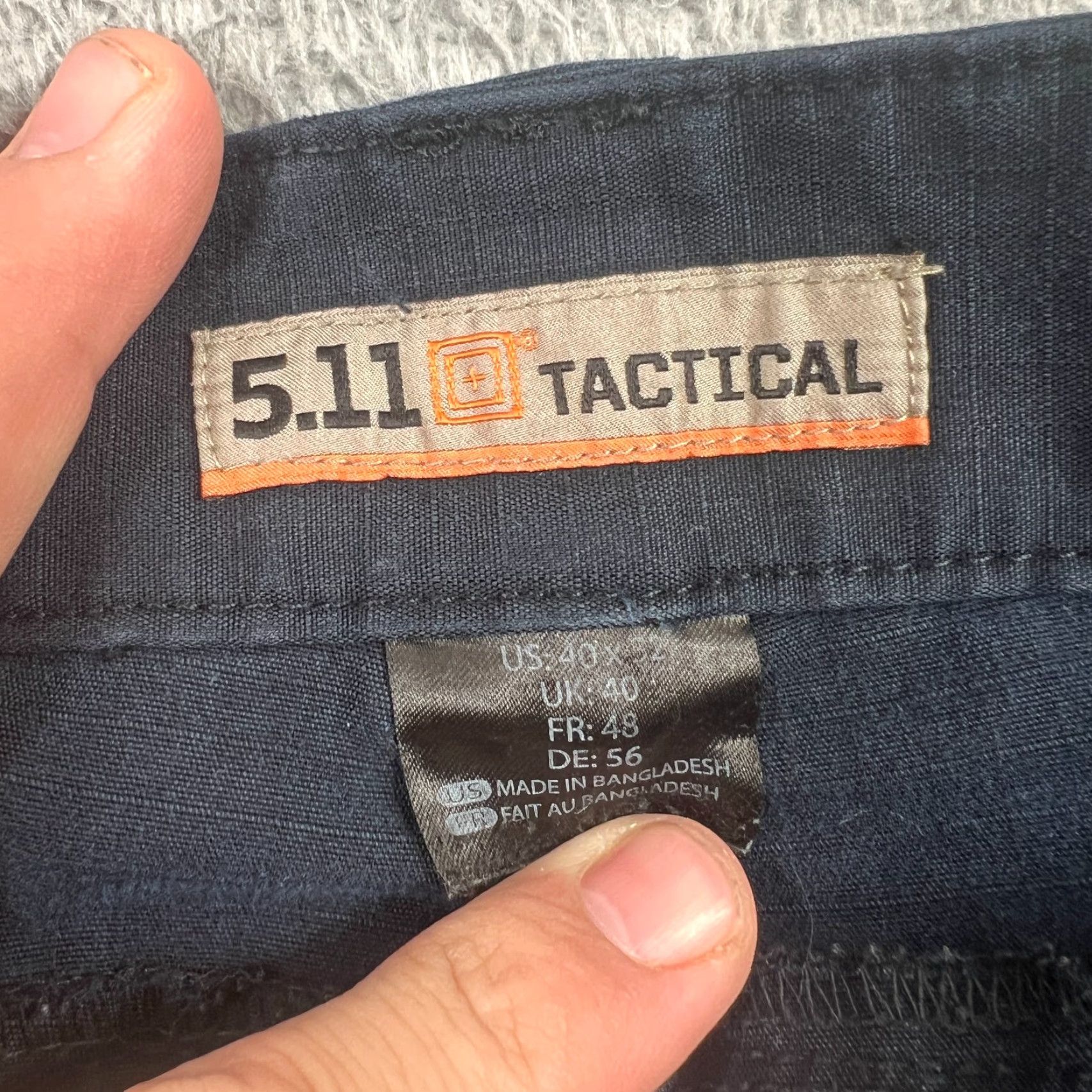 Vintage VINTAGE? No — 5.11 Tactical Pants Stryke FlexTac Cargo 74369 Pocket Navy Blue Mens 39x31 Size US 39 - 6 Thumbnail