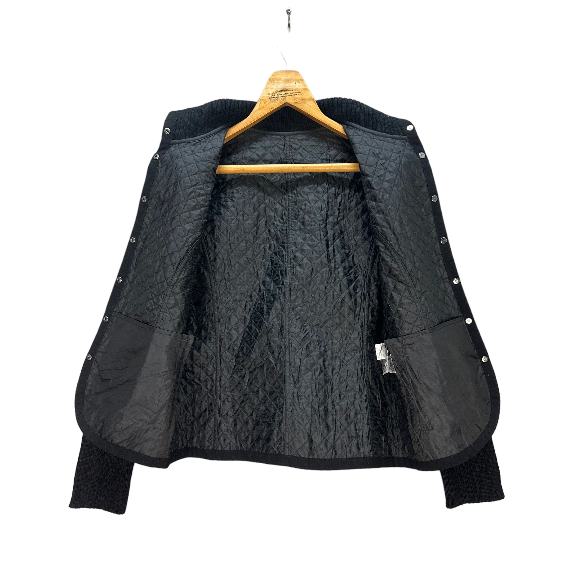 Japanese Brand KANSAI BIS SNAP BUTTON KNIT SLEEVE QUILTED JACKET #8384-006 Size S / US 4 / IT 40 - 6 Thumbnail