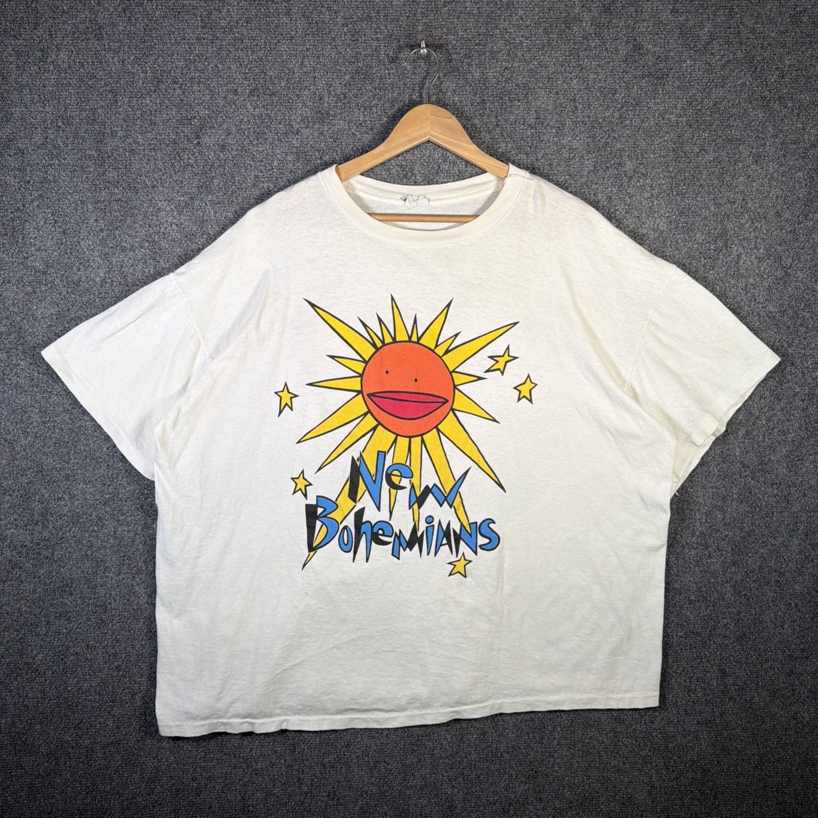 Band Tees Vintage New Bohemians Shirt Mens 2XL White 90s Band Tee Rare Size US XXL / EU 58 / 5 - 1 Thumbnail