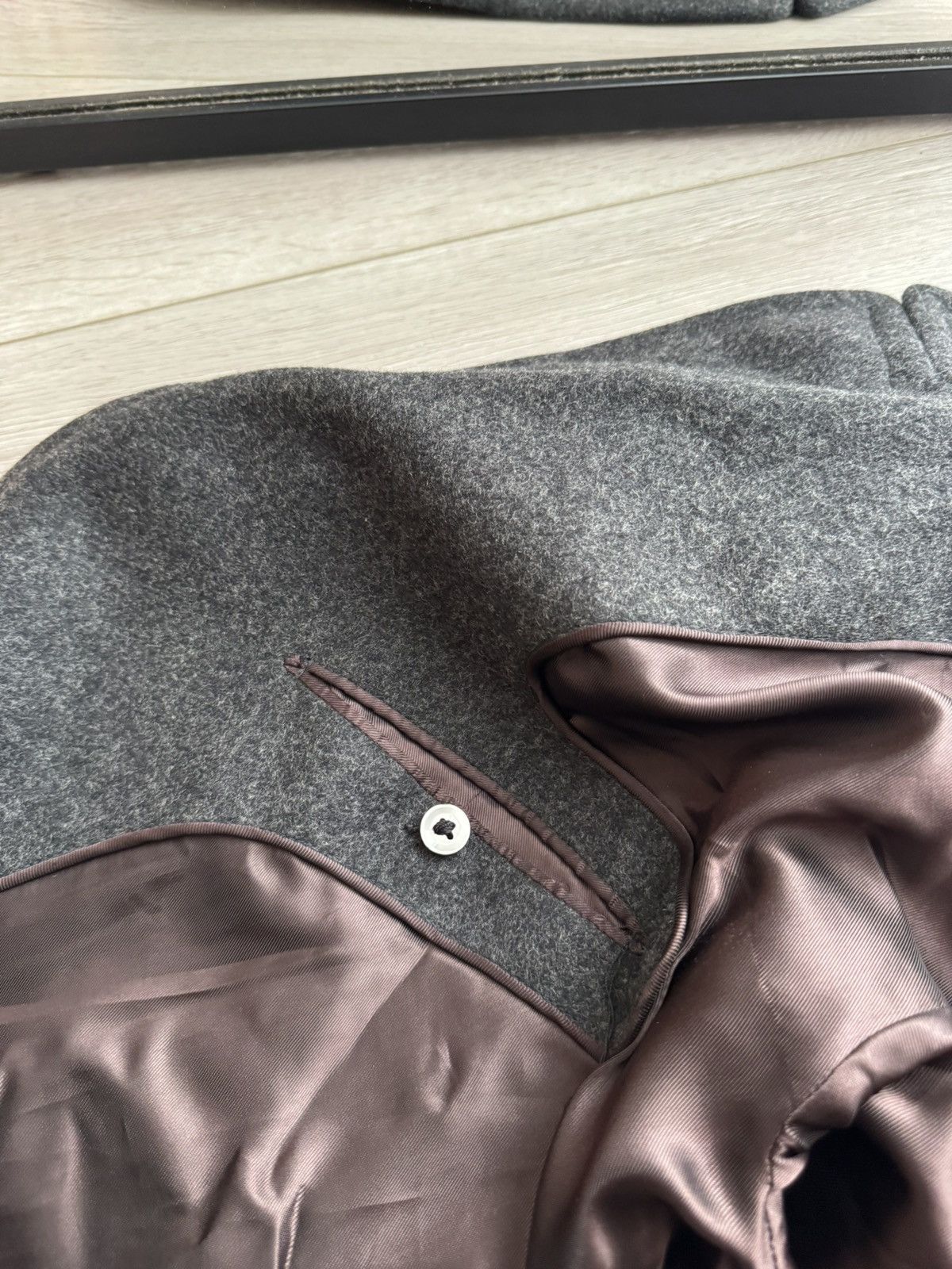 Japanese Brand Vintage Double Breasted Wool Coat – China Made – 90s Era Size US M / EU 48-50 / 2 - 11 Thumbnail