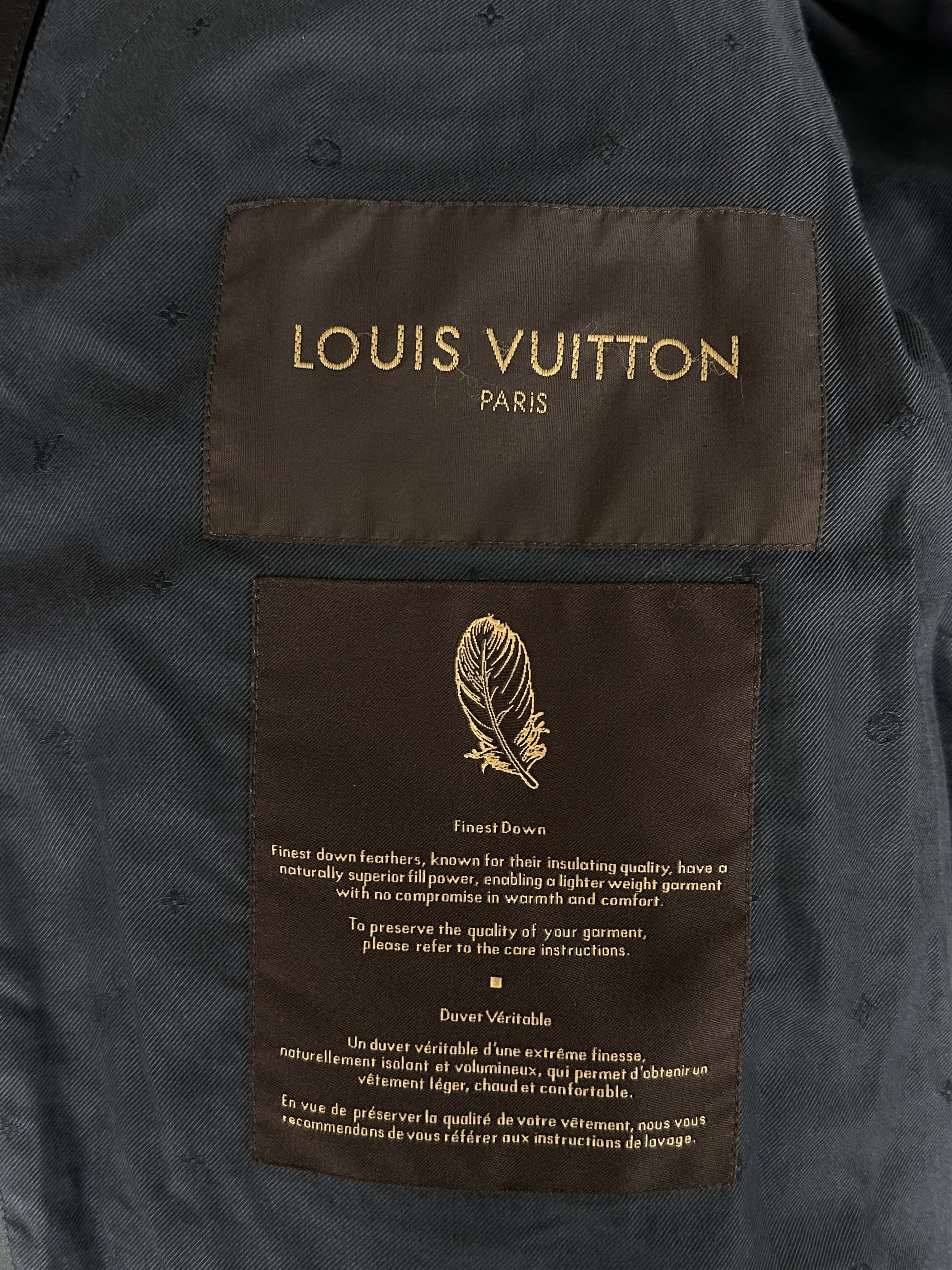 Louis Vuitton Louis Vuitton Black Leather Puffer Jacket Size US XXL / EU 58 / 5 - 3 Thumbnail