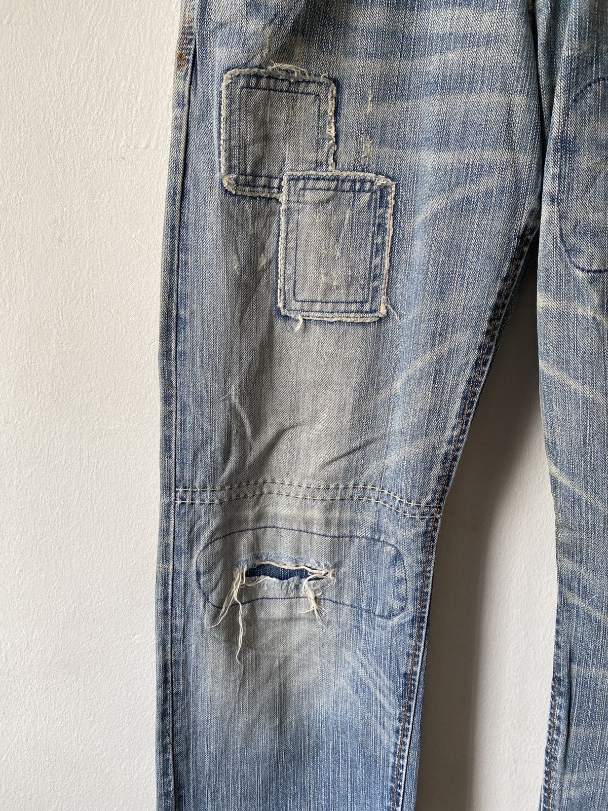 Edwin × Japanese Brand Japanese Brand Edwin Distressed Patchwork Design Denim Size US 30 / EU 46 - 6 Thumbnail