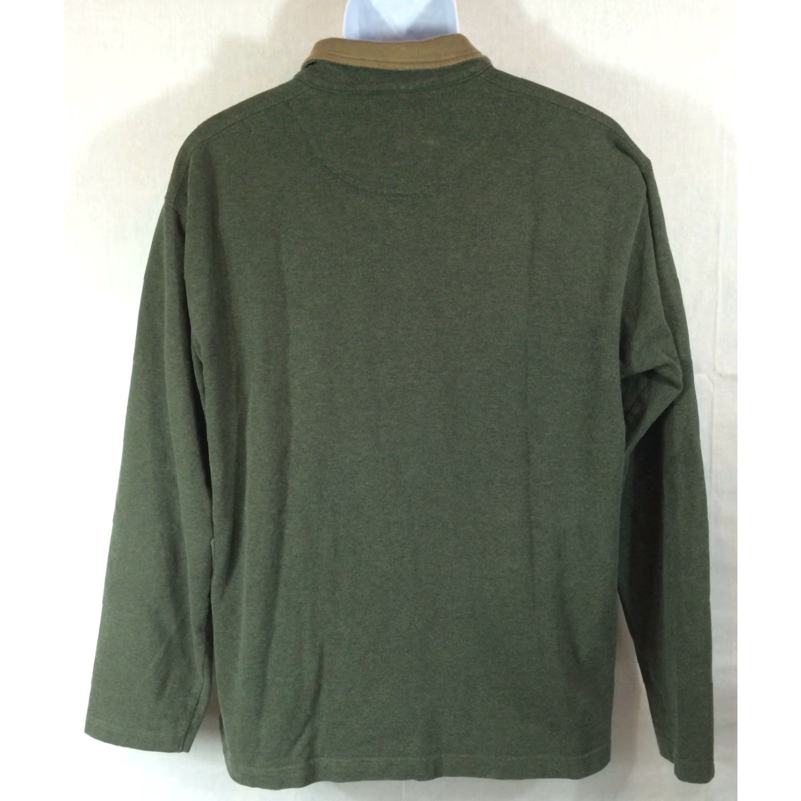 Vintage Harold Powell Green Pullover Casual Sz L 1/4 Zip - EUC Size US L / EU 52-54 / 3 - 3 Thumbnail