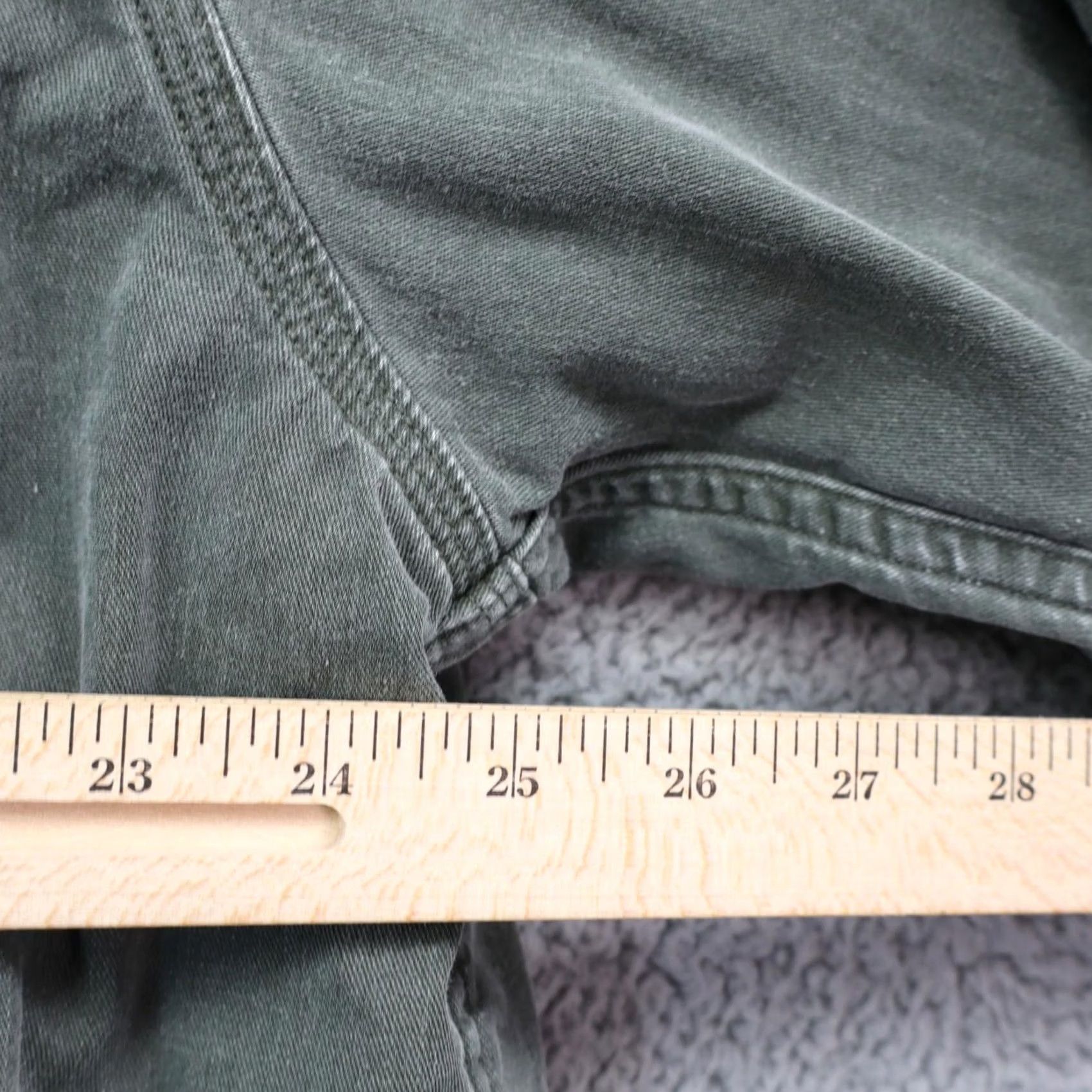 Vintage VINTAGE L.L. Bean Flannel Lined Chore Shirt Men XL Regular Grey Green Size US XL / EU 56 / 4 - 5 Thumbnail