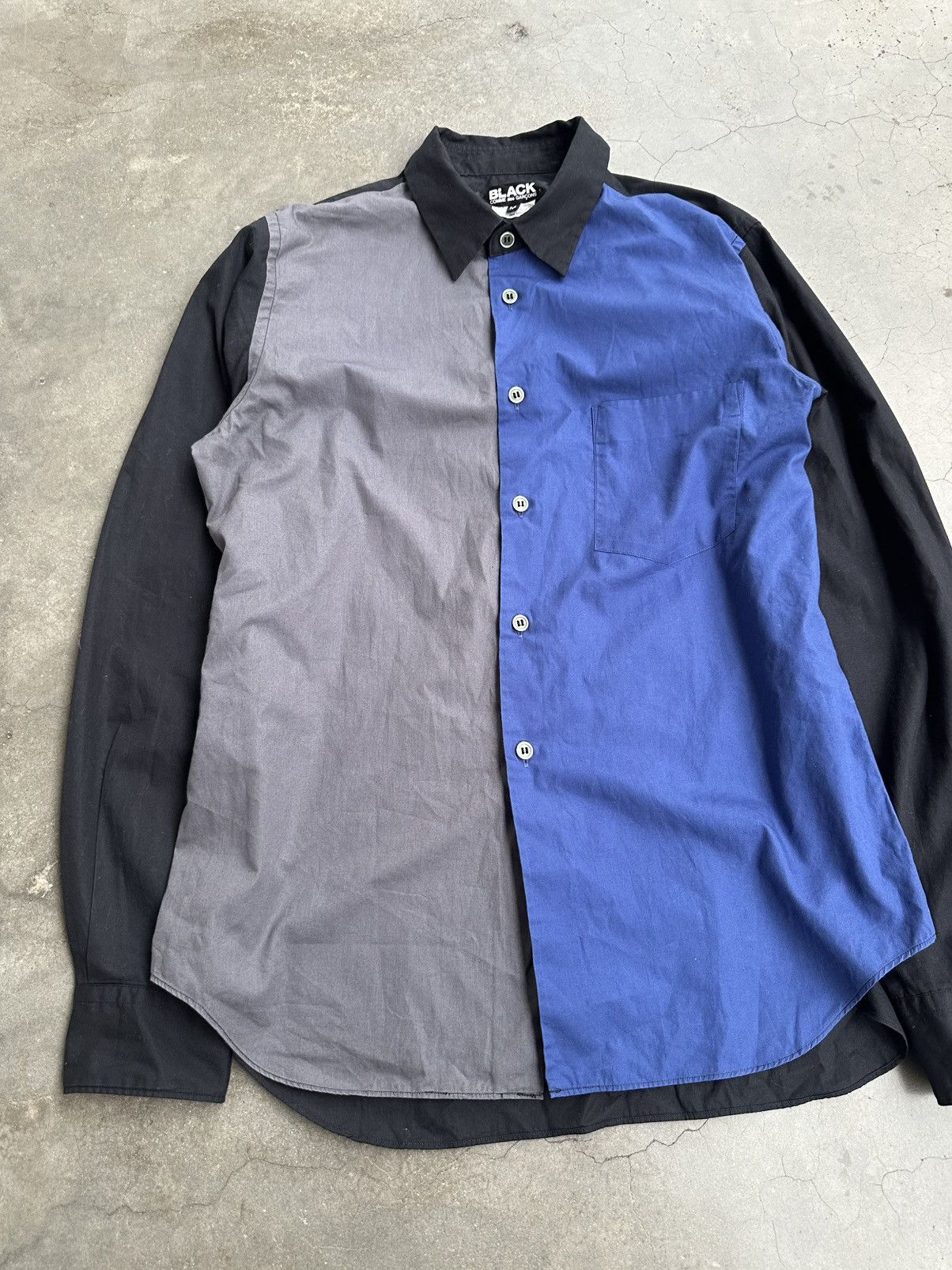 Comme des Garcons Black AW2020 Comme des Garcons Black 3 Block Button Up Shirt Size US M / EU 48-50 / 2 - 5 Thumbnail
