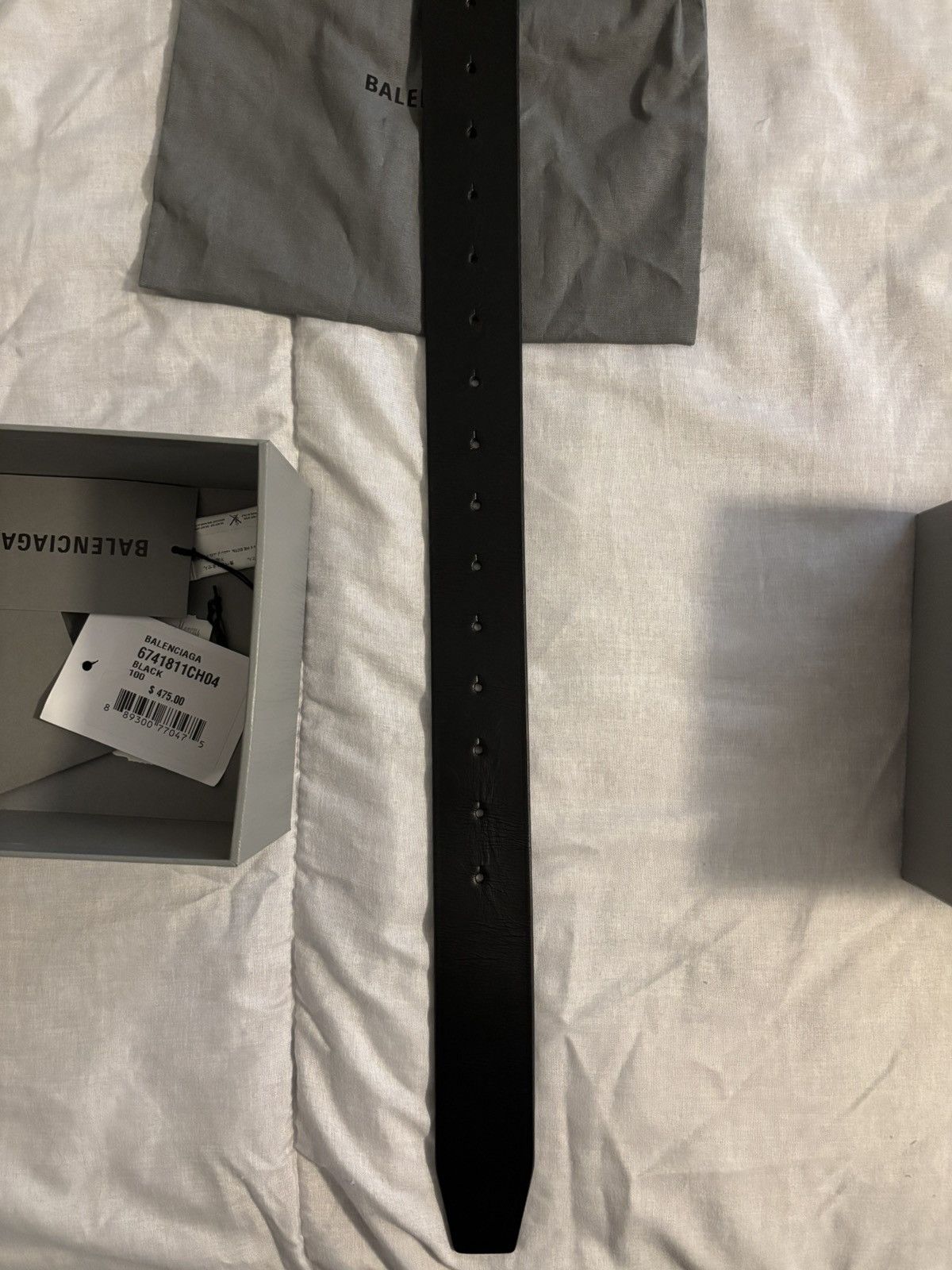 Balenciaga Balenciaga BB Large Belt Black Size ONE SIZE - 3 Thumbnail