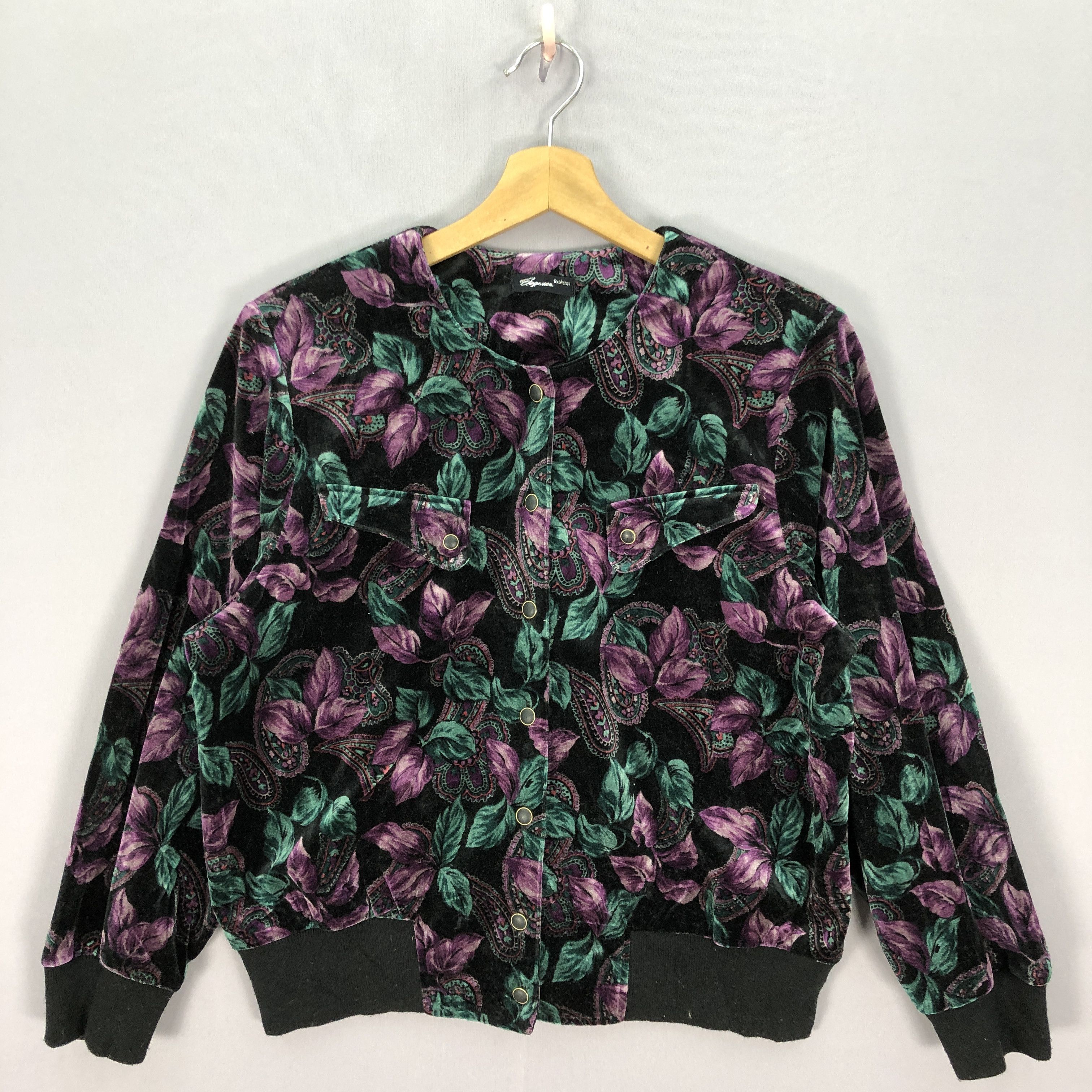 Japanese Brand × Vintage Vintage Elegance Japanese Floral Cardigan Jackets Size M / US 6-8 / IT 42-44 - 3 Thumbnail
