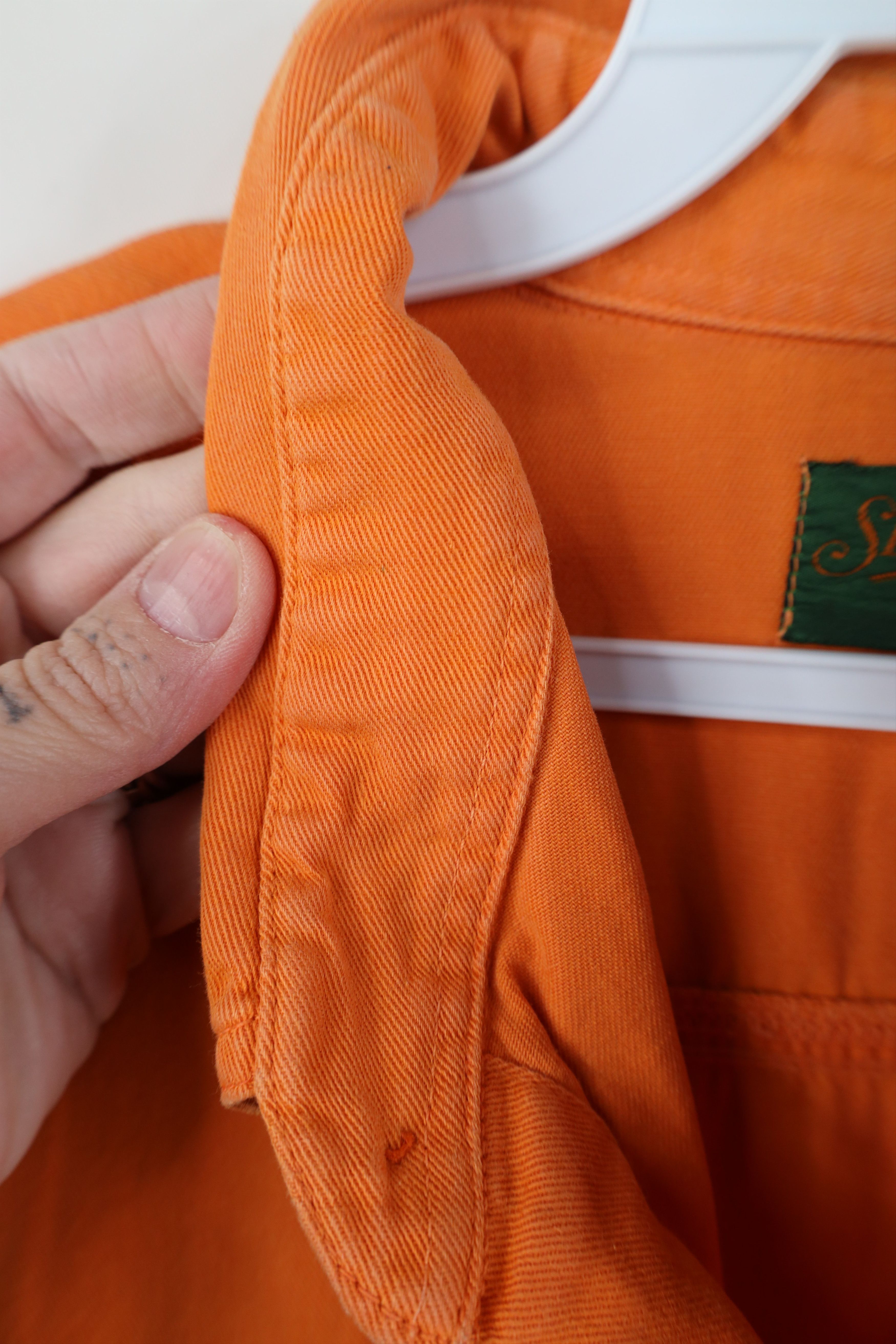 Vintage Vintage 90s Streetwear Dye Twill Collared Button Down Shirt Size US XL / EU 56 / 4 - 9 Thumbnail
