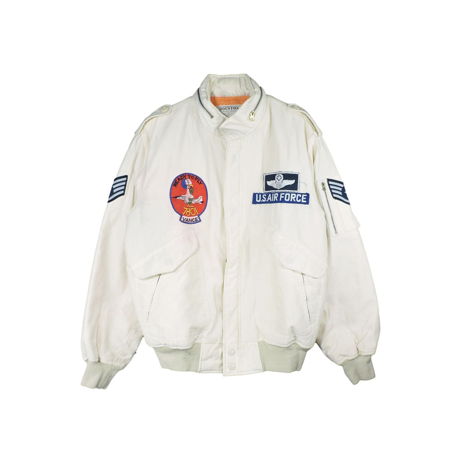 Other Houston CWU 'Ready To Fly' 7801 Vance Flight Bomber Jacket Size US L / EU 52-54 / 3 - 1 Thumbnail
