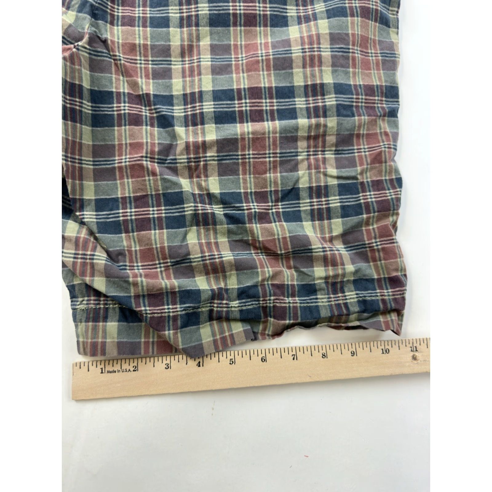 Tommy Hilfiger Tommy Hilfiger Shorts Men’s 34 Plaid Chino Golf Multicolor Cotton, Men, 34, Regular, Plaid Chino Golf Shorts Size US 34 / EU 50 - 5 Thumbnail