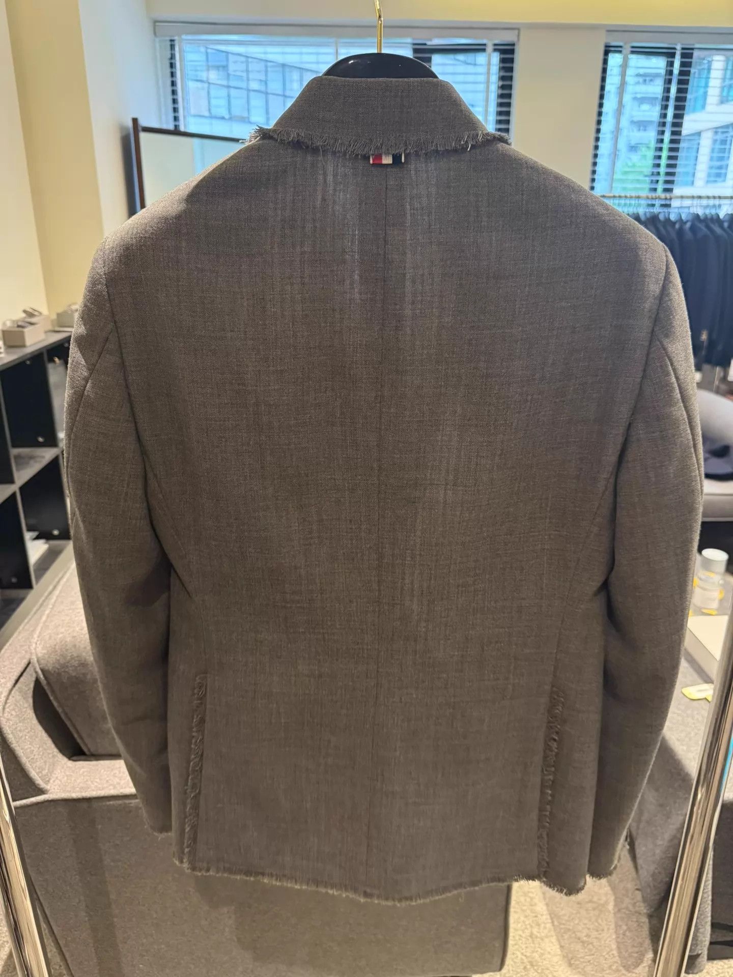 Thom Browne Thom Browne Runway Raw Edge Mid-Gray Wool Suit Size 1 95 New Size US S / EU 44-46 / 1 - 2 Thumbnail