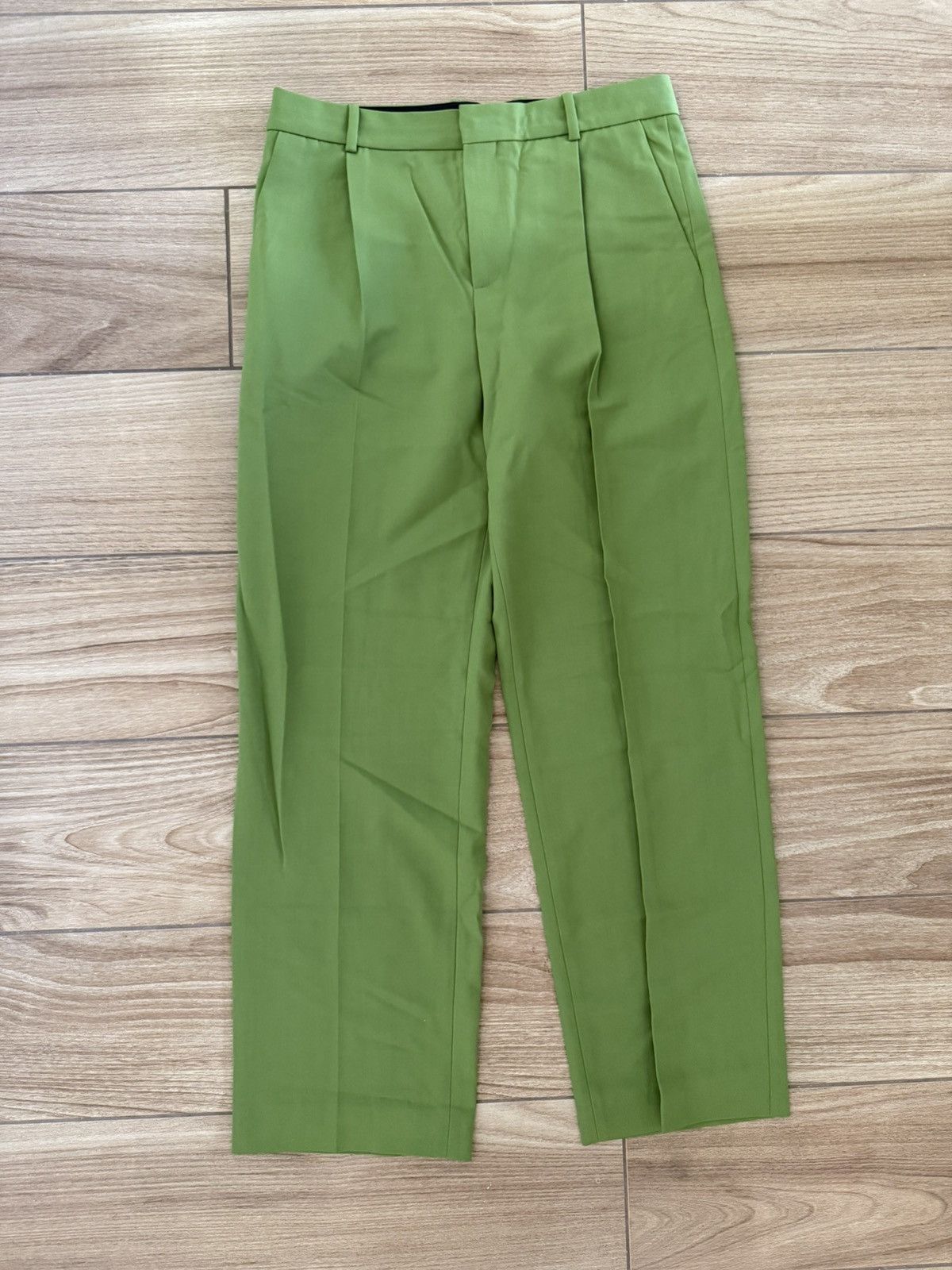 BOTTER Botter Pleated Trousers (Lime) Size US 33 - 1 Thumbnail