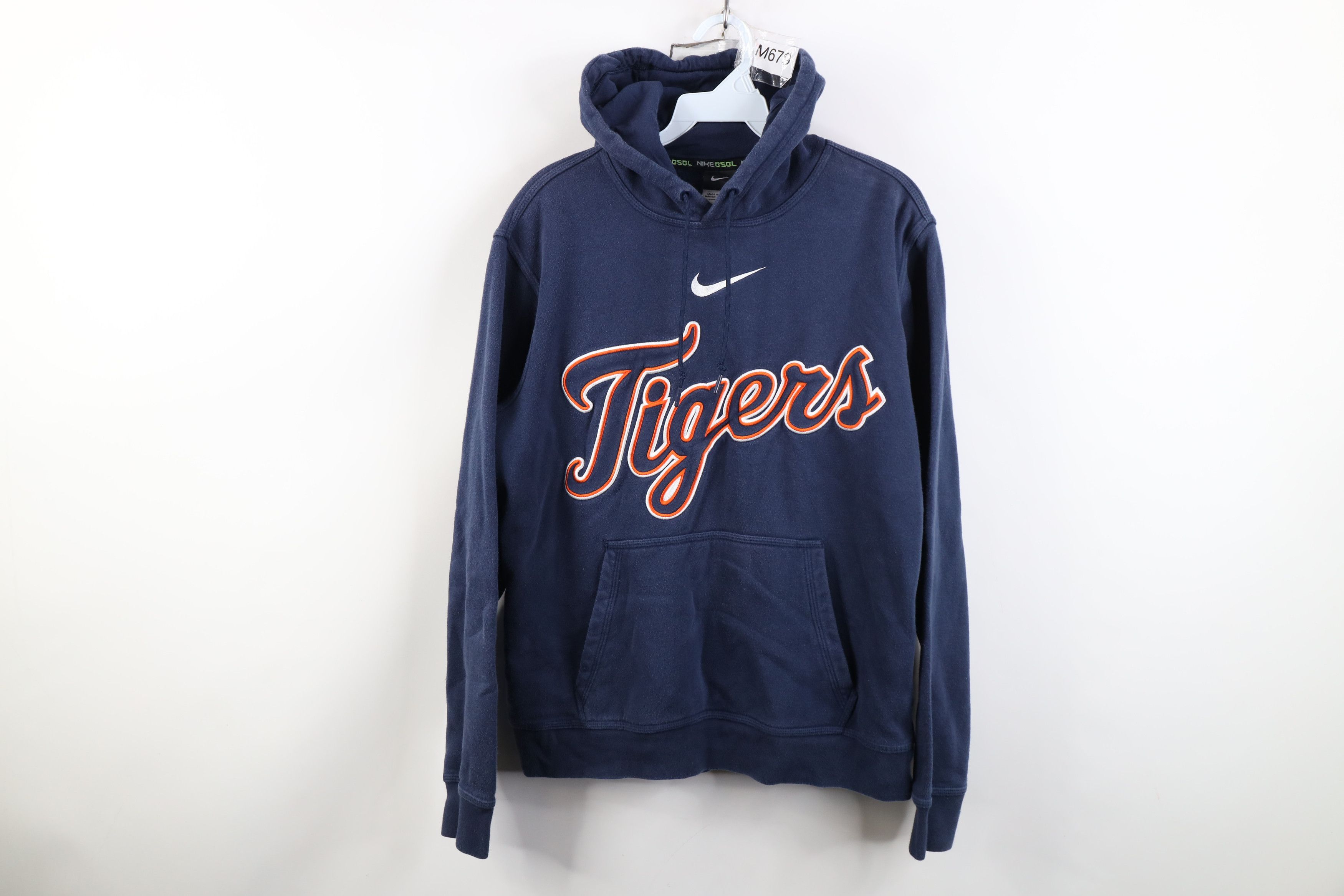 Nike Vintage Nike Swoosh Detroit Tigers Baseball Hoodie Blue Size US M / EU 48-50 / 2 - 1 Thumbnail