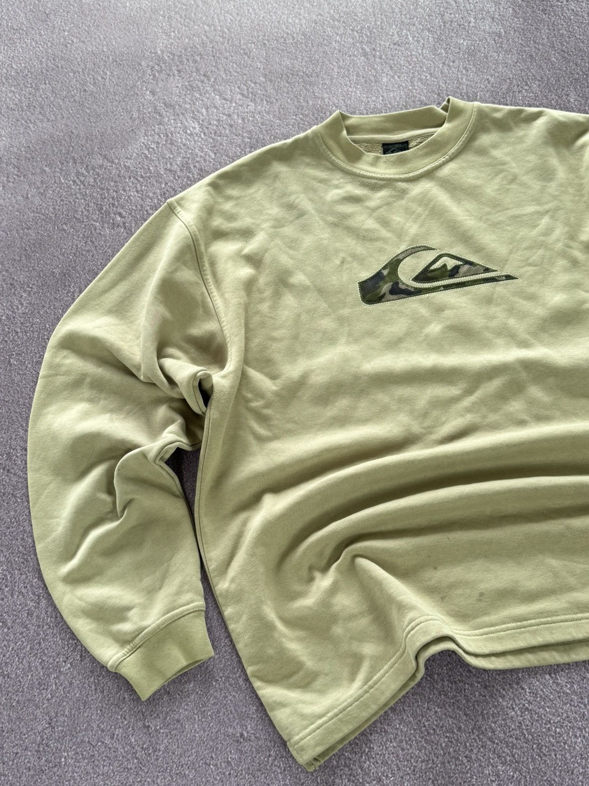 Quiksilver Vintage 90s Quicksilver Sweatshirt Y2K sweater drill Size US L / EU 52-54 / 3 - 4 Thumbnail
