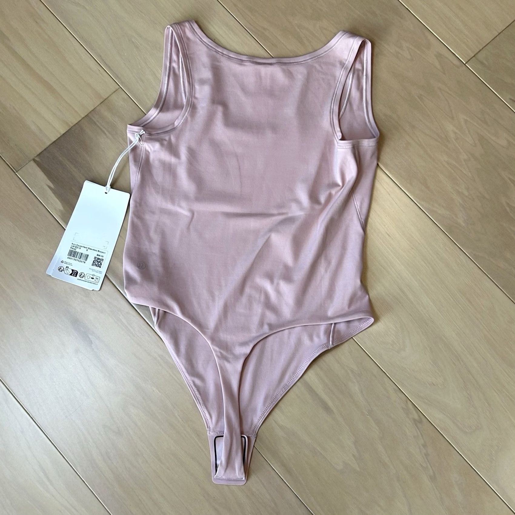 Lululemon Lululemon Bodysuit Women’s Small Square Neck Sleeveless Wundermost Nulu Pink Light Support Snap Hats? Size S / US 4 / IT 40 - 2 Thumbnail