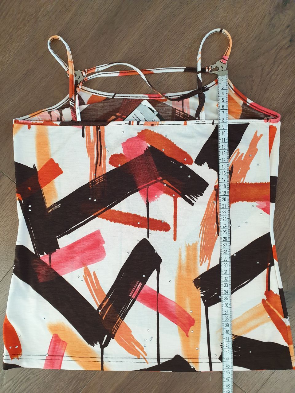 Japanese Brand 🖌️Abstract camisole sz S/M 🎨 Size M / US 6-8 / IT 42-44 - 7 Thumbnail