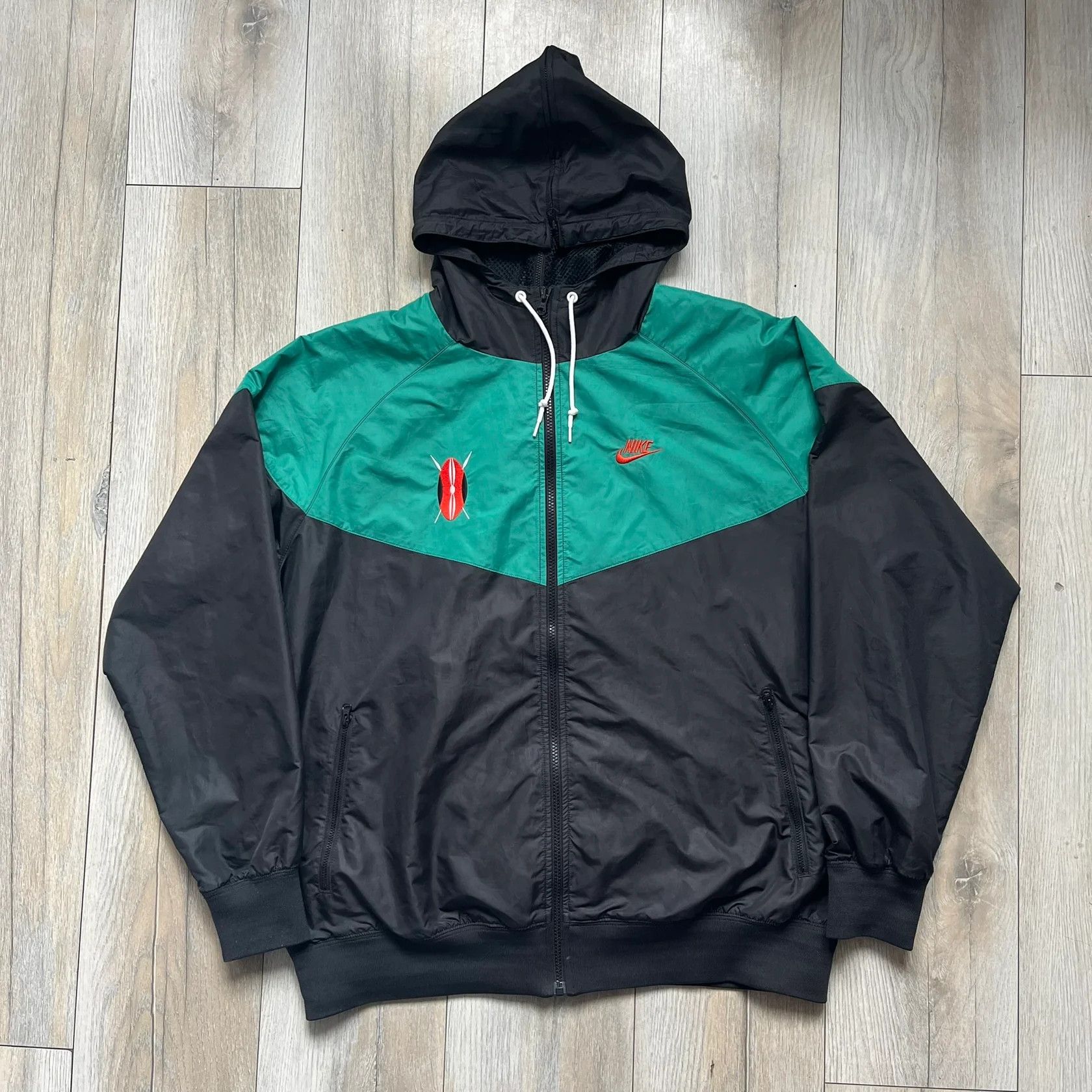Nike Nike Kenya Olympics 2008 Split Windbreaker Size US XL / EU 56 / 4 - 1 Thumbnail