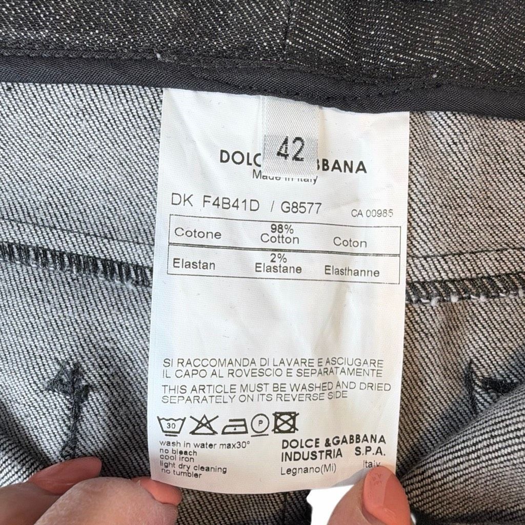 Dolce & Gabbana NWT Dolce & Gabbana Women’s Collection Dark Wash Denim Mini Size 28" / US 6 / IT 42 - 11 Thumbnail
