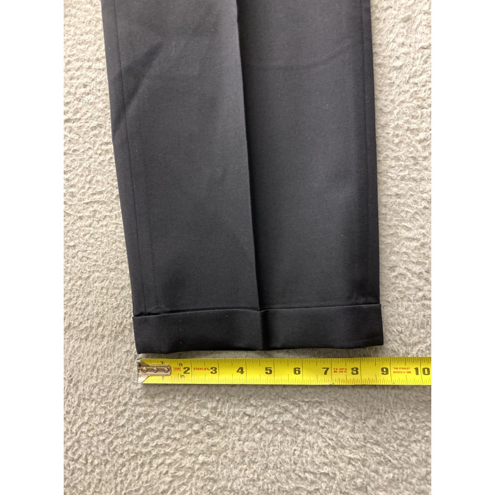 Banana Republic Banana Republic Pants Dress Mens 40X34 BLACK Flat Front Straight Leg Wool Regular Inseam 34 Dress Pants Mens Boys? Size US 40 / EU 56 - 5 Thumbnail