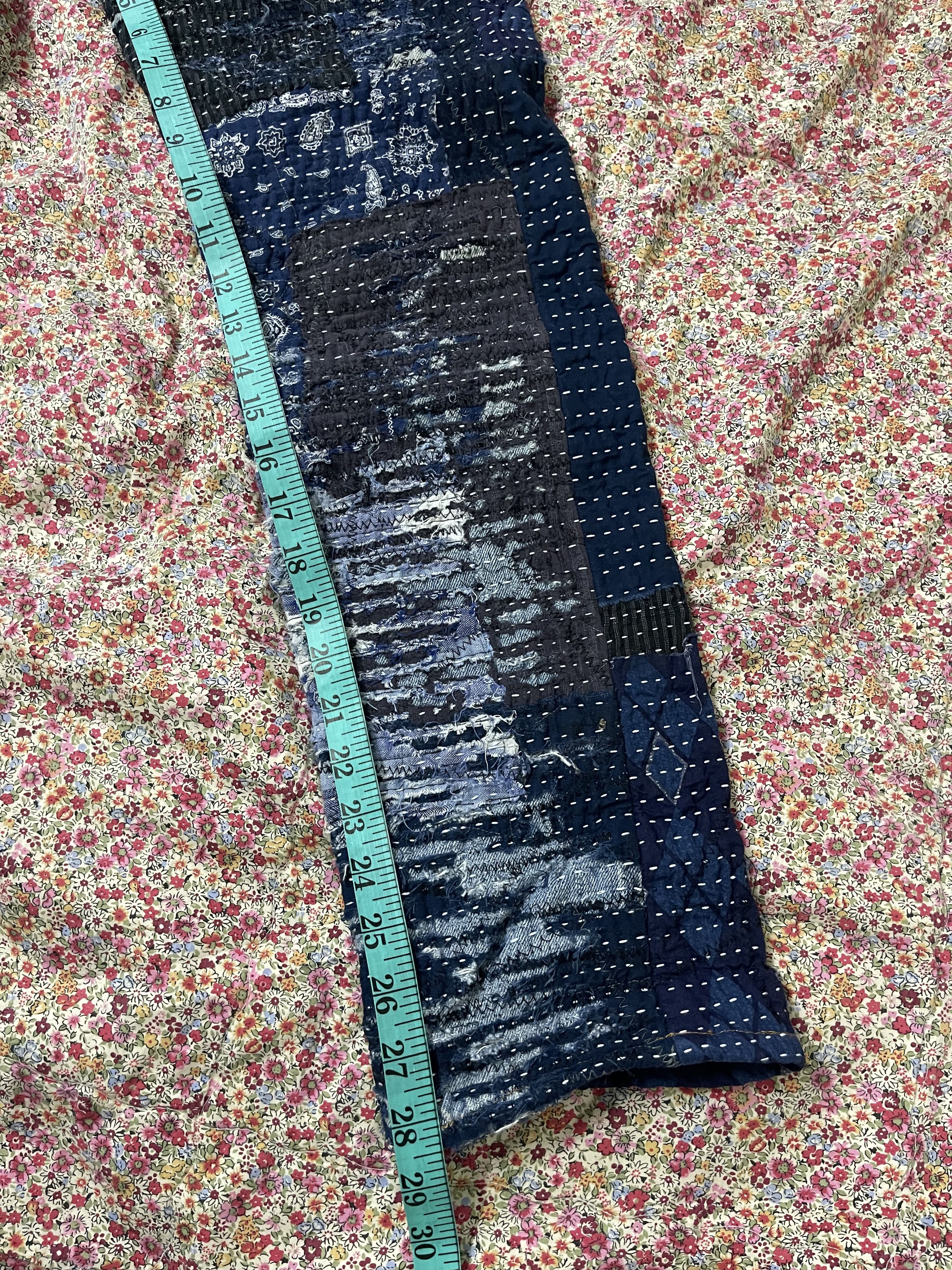Le Grande Bleu (L.G.B.) × Levi's Vintage Clothing × Vintage Vtg Levis Custom Sashiko Boro Kapital Style Single Number Size US 29 - 18 Thumbnail