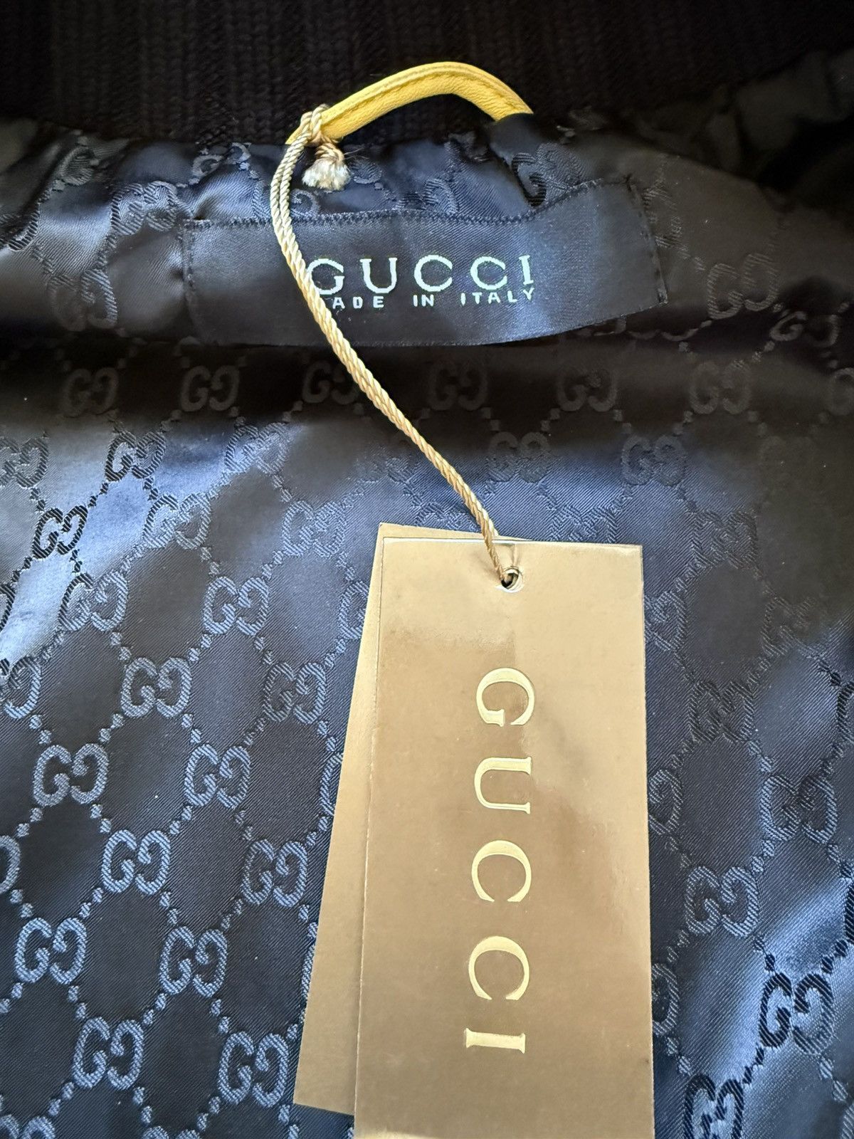 Gucci F/W08 Yellow Madonna Reversed Stitched Leather Jacket Size US M / EU 48-50 / 2 - 6 Thumbnail