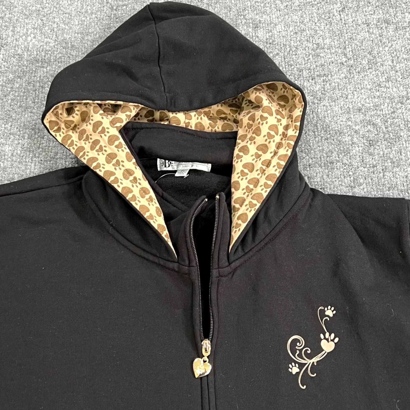 Vintage VINTAGE The Bradford Exchange Hoodie Womens 3X Black Havanese Dog Logo Full Zip Sweatshirt Size XXL / US 16-18 / IT 52-54 - 5 Thumbnail