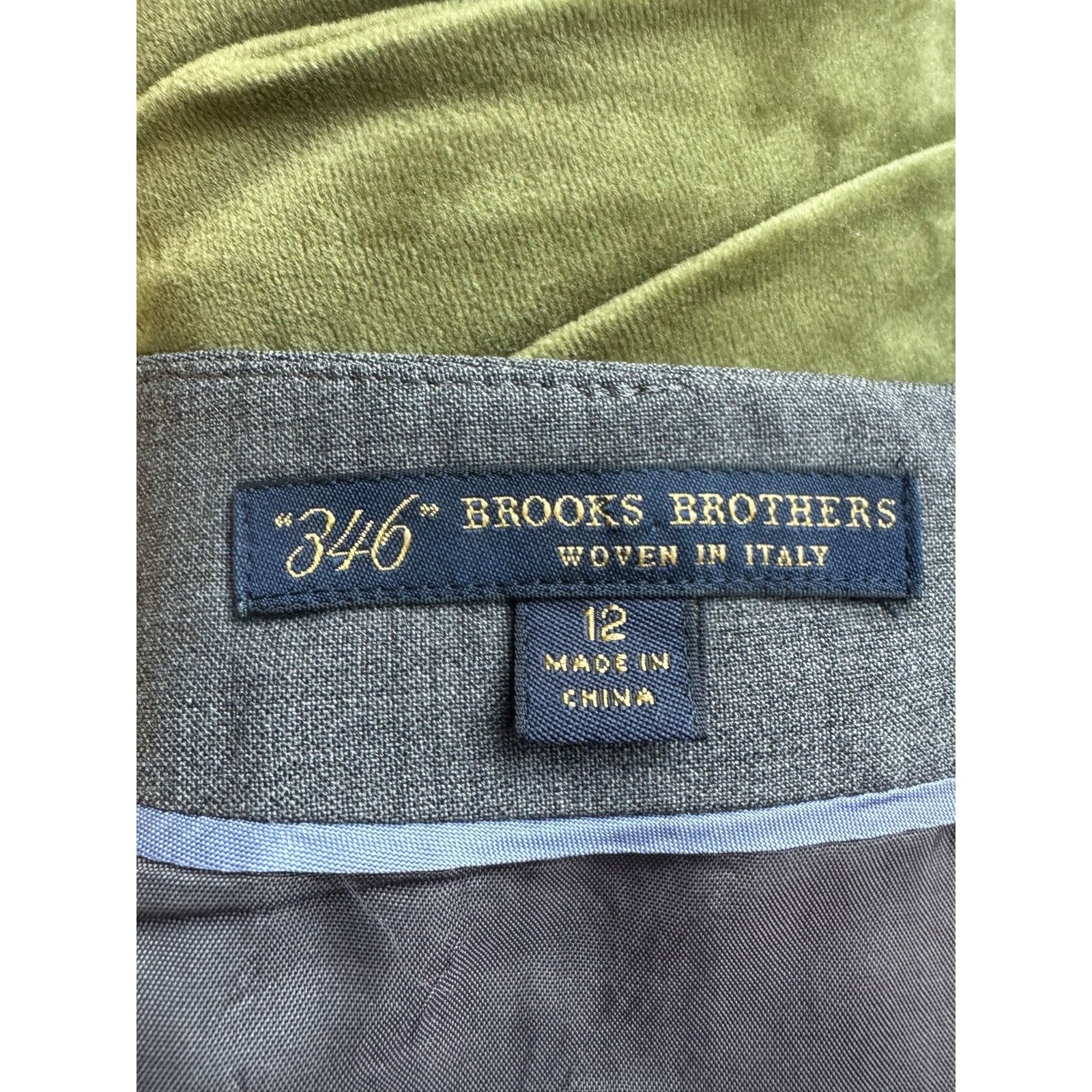 Brooks Brothers Brooks Brothers 346 Tollegno 1900 Wool Pencil Skirt Size 12 Size 34" / US 12 / IT 48 - 3 Thumbnail