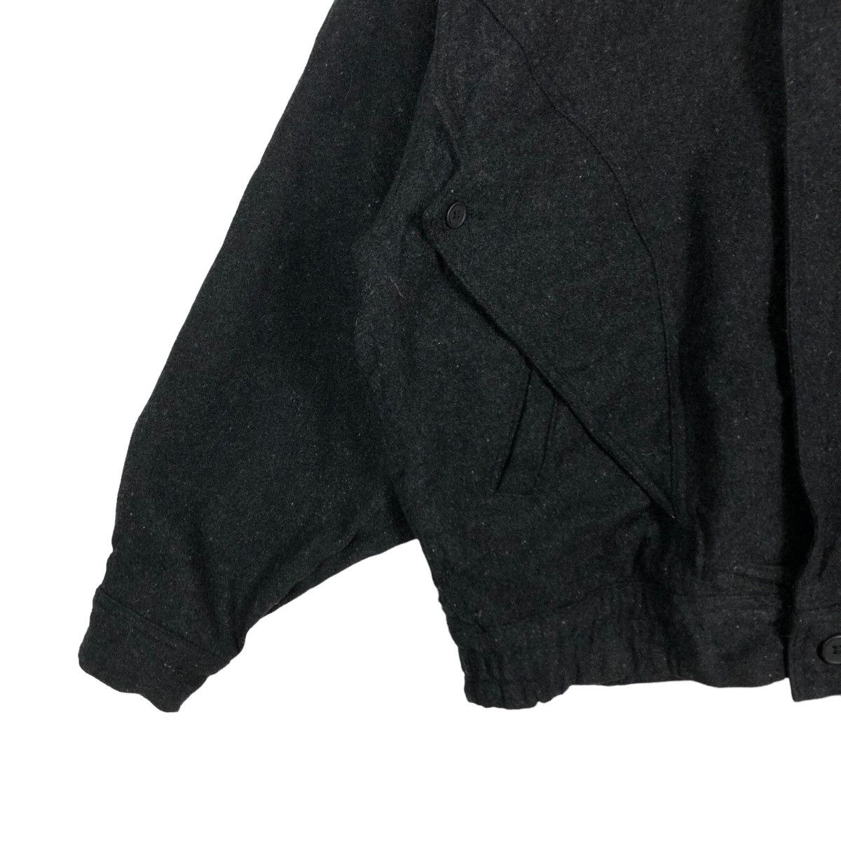 Japanese Brand Vintage Wool Bomber Jacket Riot Riot Mile Stone IsseyMiyake Size US L / EU 52-54 / 3 - 4 Thumbnail
