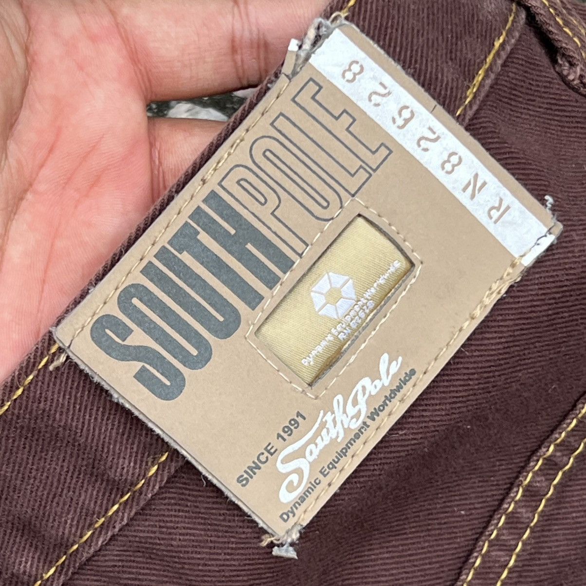 Southpole “y2k style” SOUTHPOLE BROWN BAGGY JEANS Size US 42 / EU 58 - 15 Thumbnail