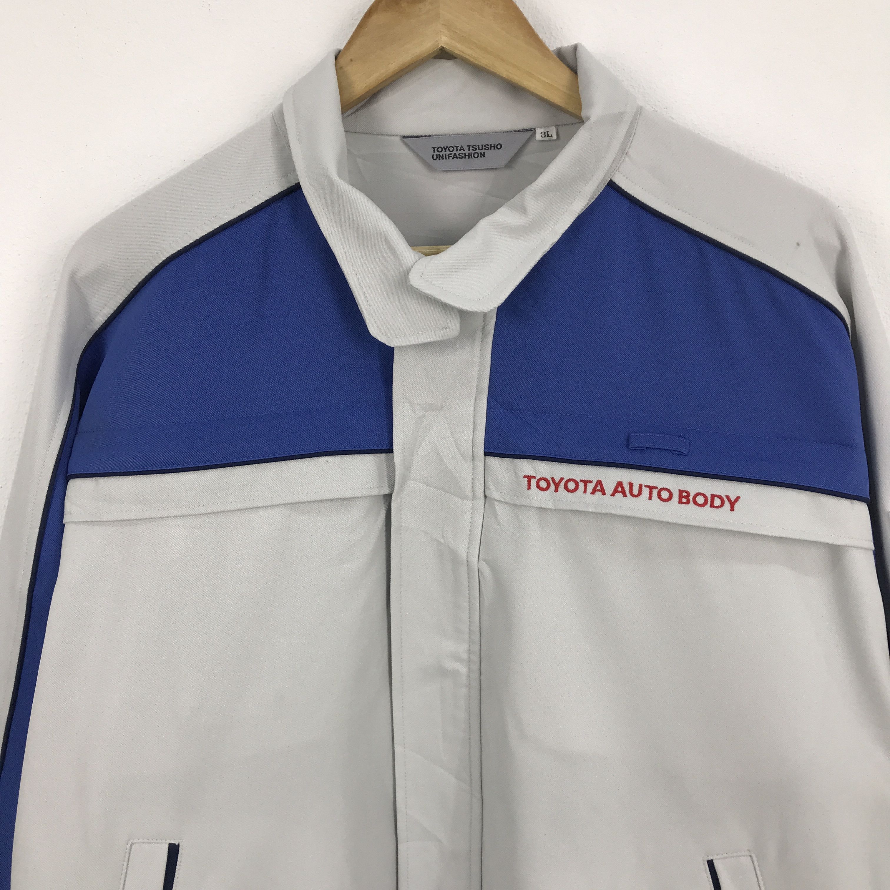 Japanese Brand Toyota auto body work uniform jacket up zipper jacket Size US XL / EU 56 / 4 - 3 Thumbnail