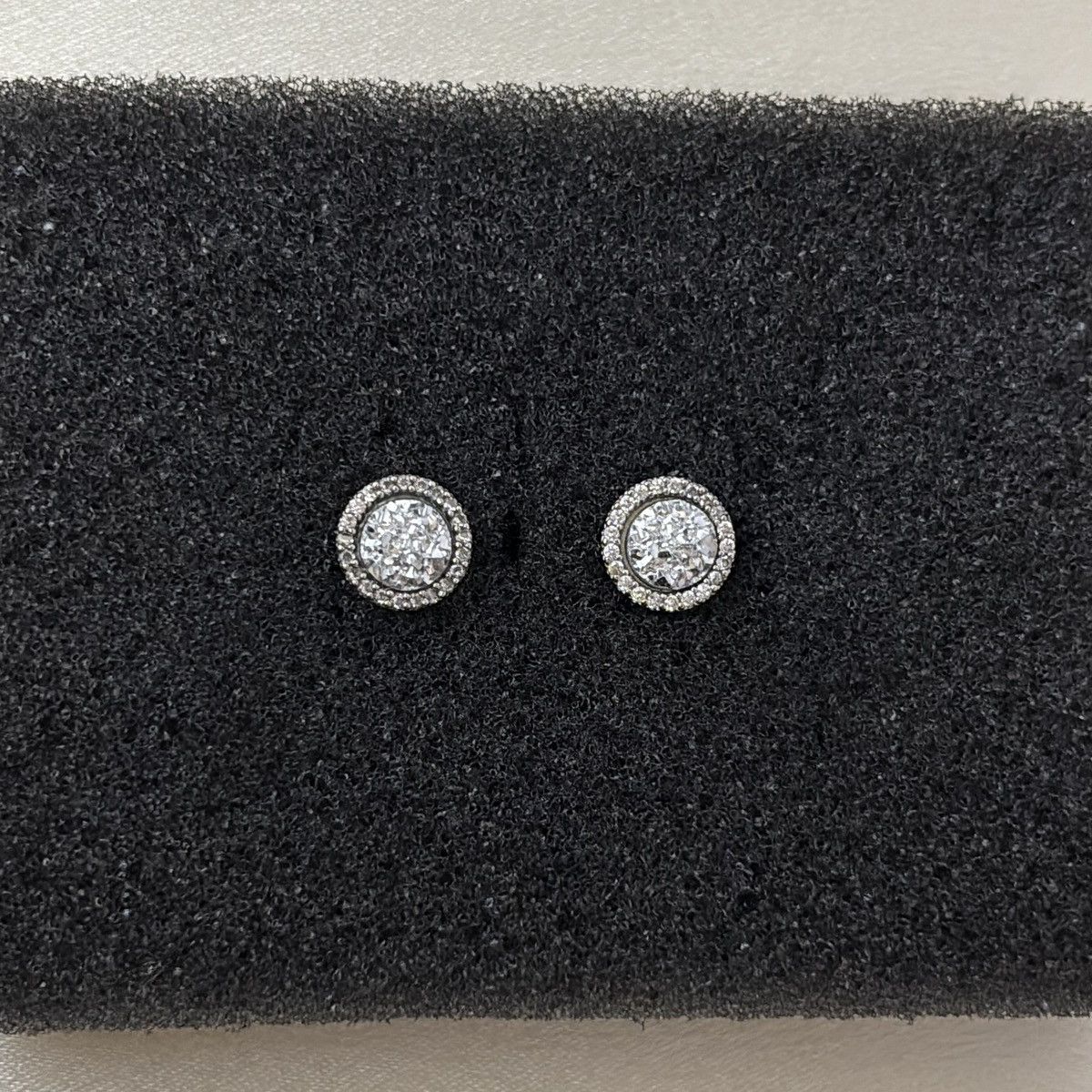 8mm CZ Stud Earrings for Men Women Punk Hip Hop Unisex