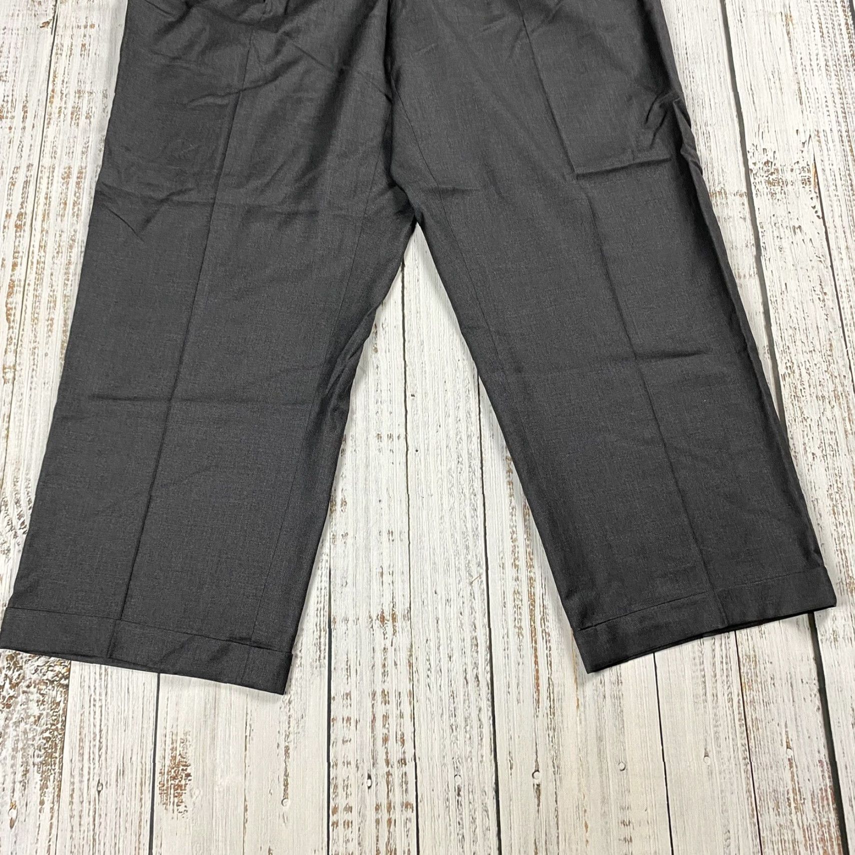 Brioni VINTAGE BRIONI ITALY MENS DRESS PANTS WOOL PLEATED FRONT GRAY 36 CLASSIC Size US 36 / EU 52 - 3 Thumbnail