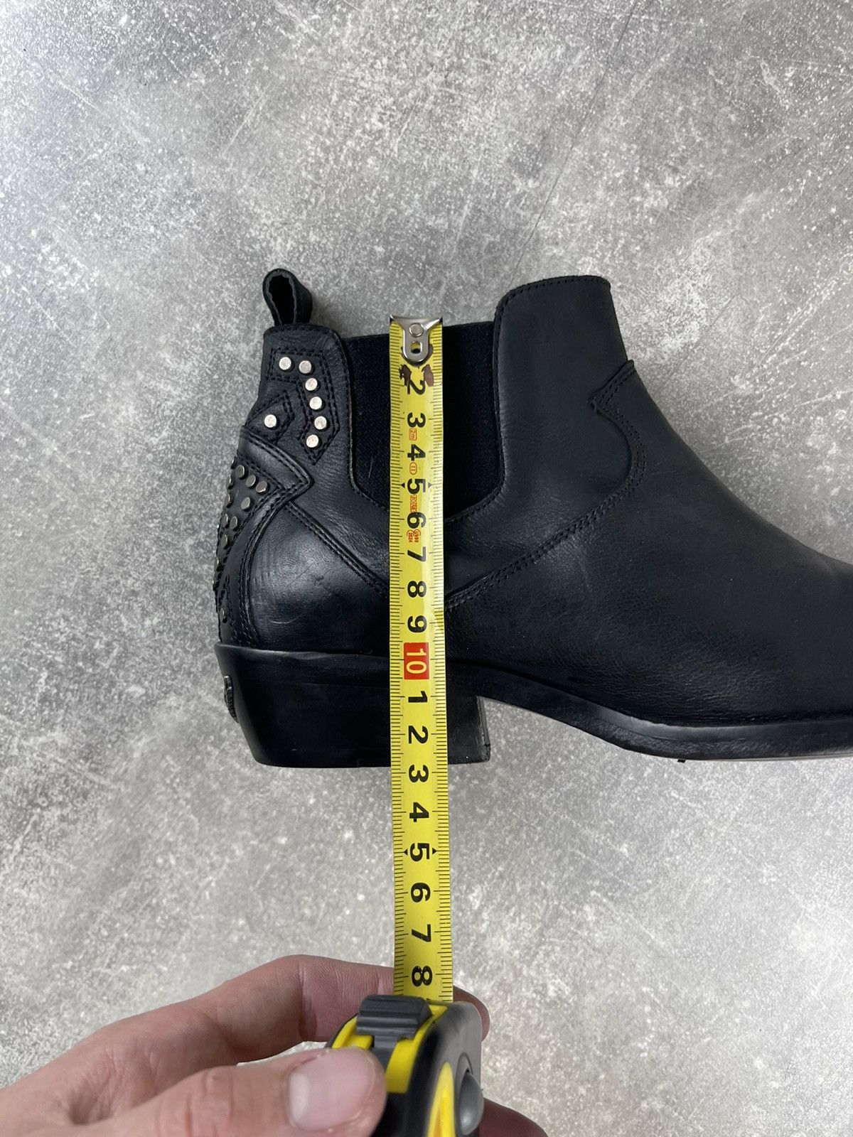 Zadig & Voltaire Zadig & Voltaire Stainless Steel Dot Toe Leather Boots Size US 8 / IT 38 - 9 Thumbnail