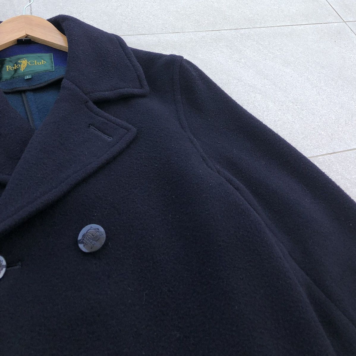 Beverly Hills Polo Club Vintage Polo Club Navy Blue Wool Peacoat Jacket Size US L / EU 52-54 / 3 - 8 Thumbnail