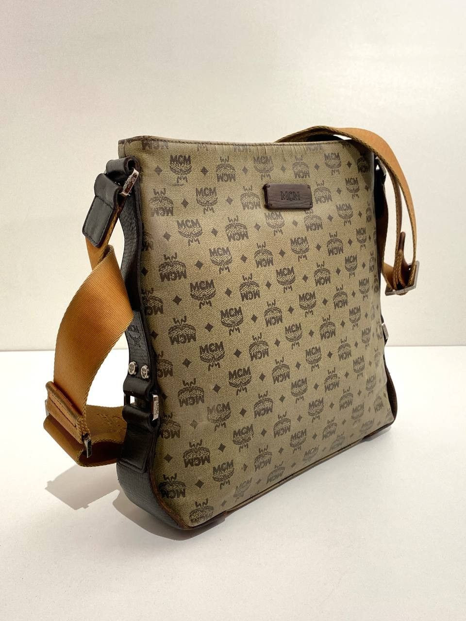 MCM MCM Logo Visetos Monogram Leather Cross Shoulder Bag Vintage Size ONE SIZE - 5 Thumbnail
