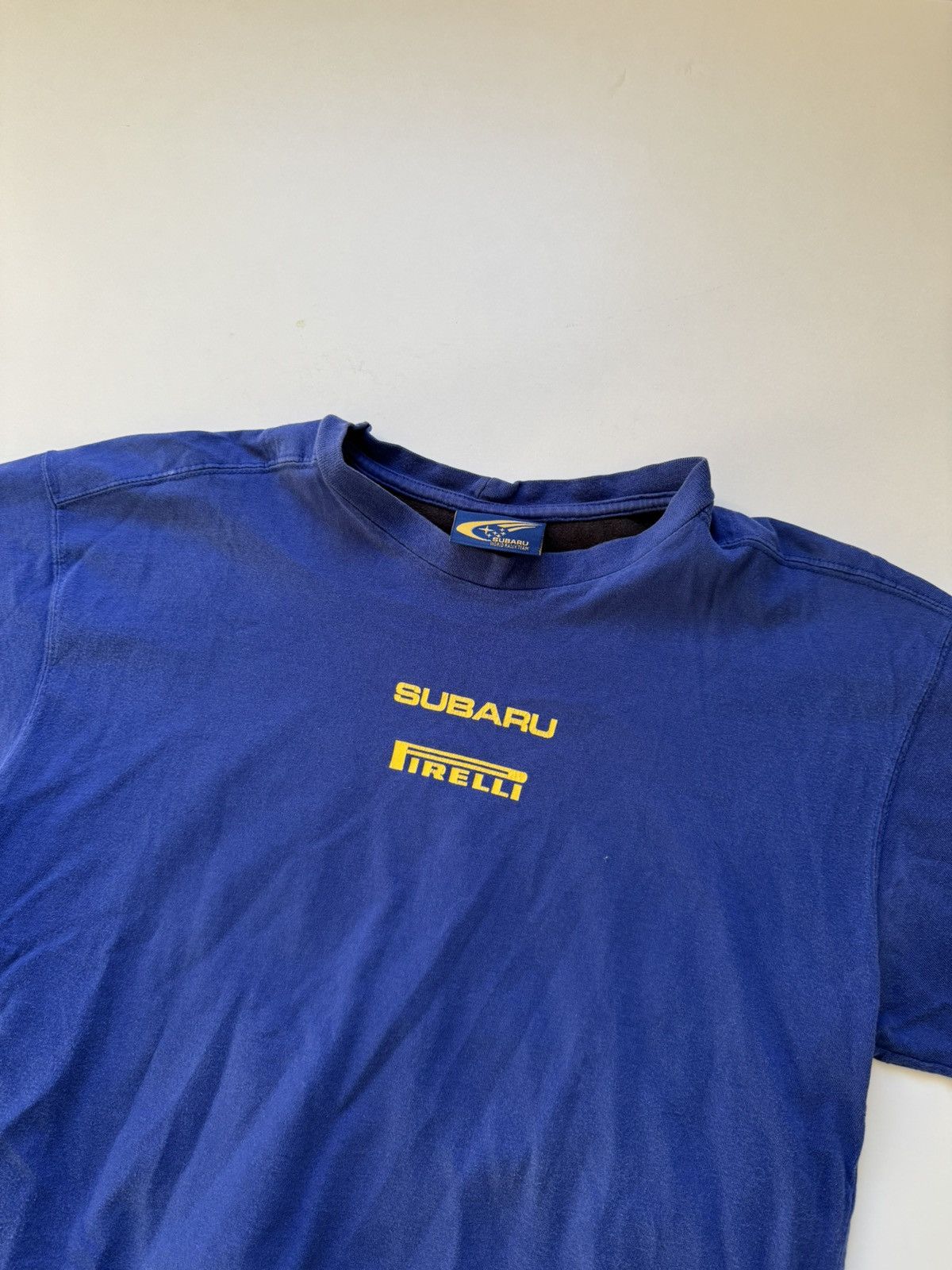 Formula 1 90s SUBARU PIRELLI MOTORSPORT BLUE RACING TSHIRT VINTAGE Size US M / EU 48-50 / 2 - 15 Thumbnail