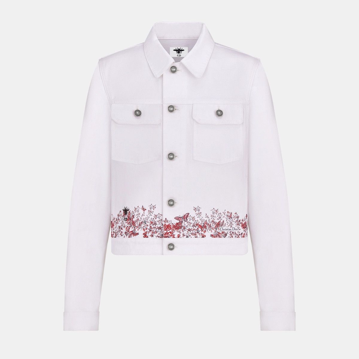 Dior o1bcso1str0225 Jacket in White/Red Size S / US 4 / IT 40 - 1 Thumbnail