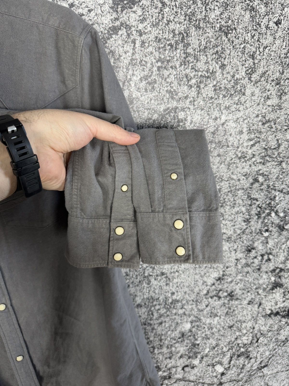 Allsaints Allsaints Helm Long Sleeve Riveted Shirt Button Up Size M Size US M / EU 48-50 / 2 - 6 Thumbnail