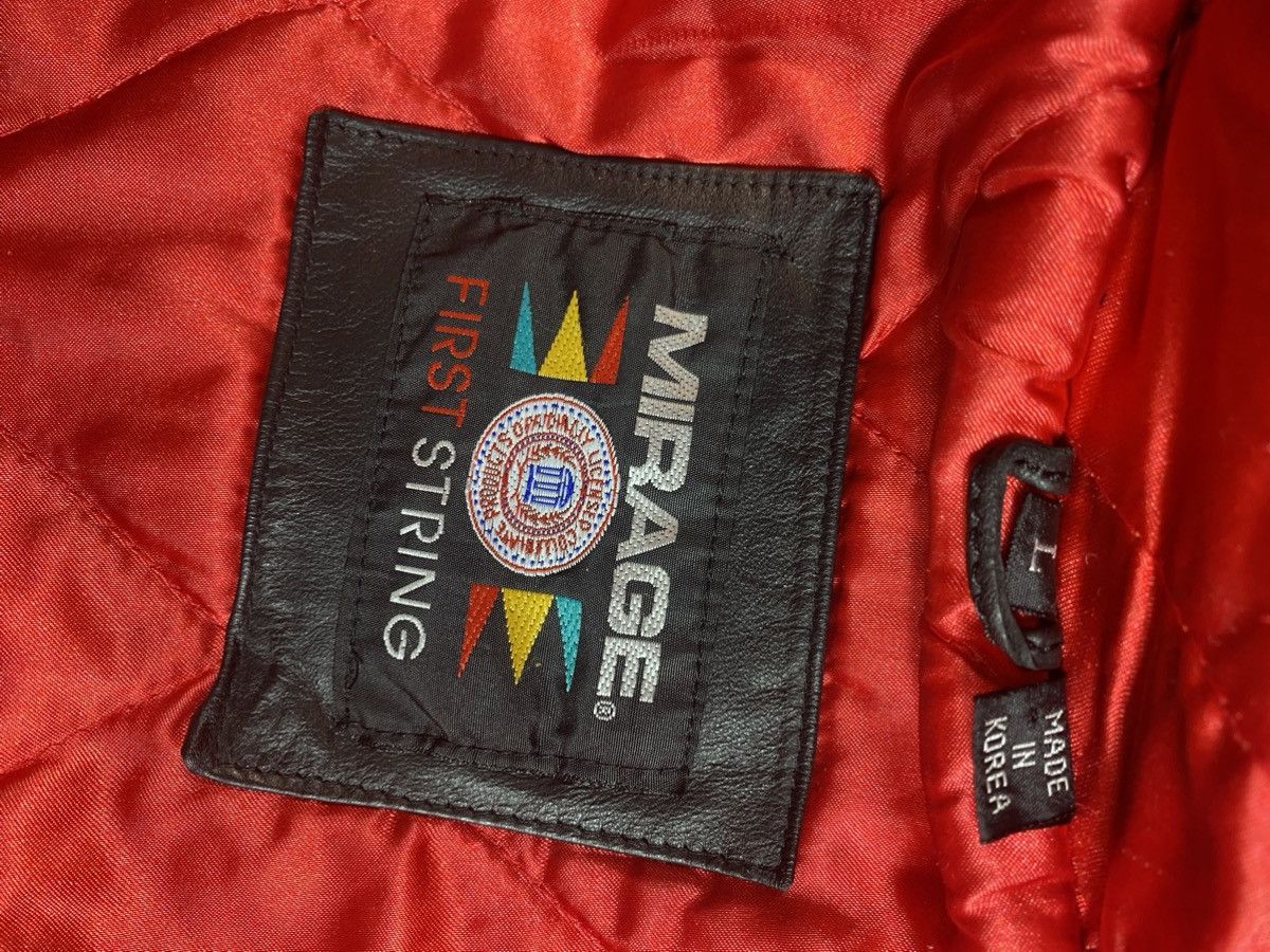 Mirage × Vintage VTG 90s Vintage Mirage First String Leather UNLV Bomber Size US L / EU 52-54 / 3 - 4 Thumbnail