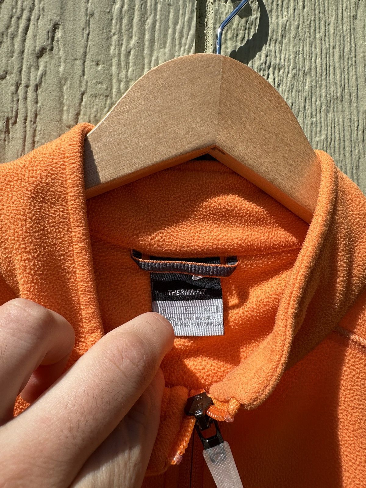 Nike × Nike ACG 90s Vintage Nike Half Zip Orange Fleece Light Jacket Size US S / EU 44-46 / 1 - 5 Thumbnail