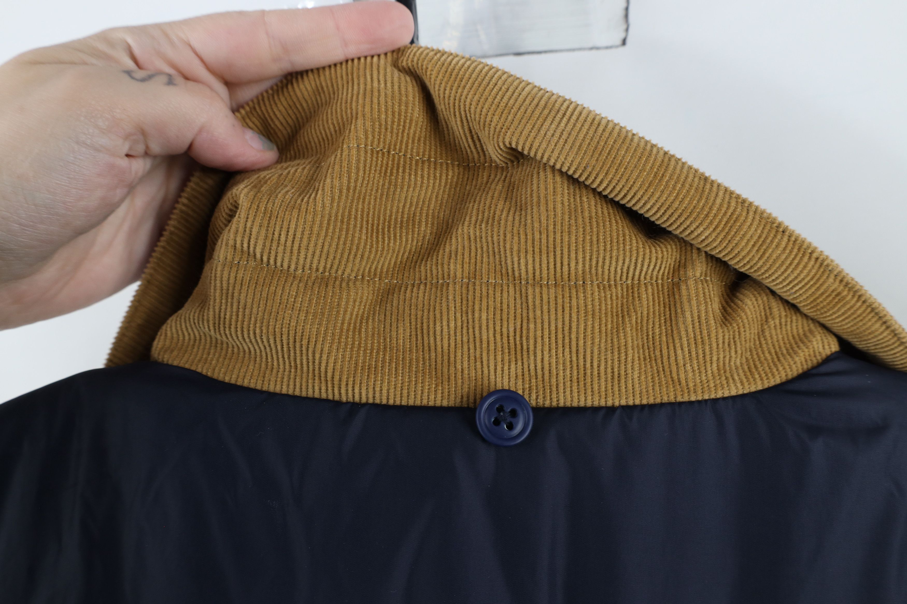 Nautica × Vintage Vintage 90s Nautica Reversible Corduroy Puffer Vest Jacket Size US XL / EU 56 / 4 - 16 Thumbnail